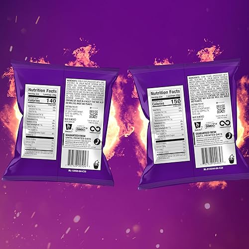 Vista 10 de Takis Intense Nacho - Paquete múltiple de 40 unidades / 1 onza – Chips de tortilla enrollados no picantes con sabor a queso cheddar – Bolsas