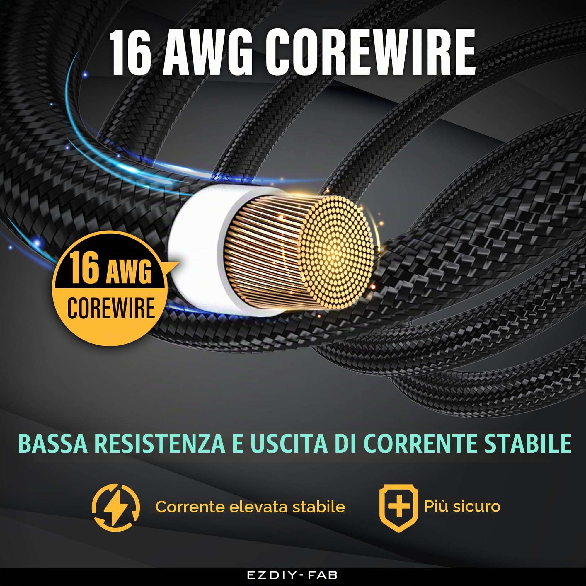 EZDIY-FAB Kit di Estensione del Cavo PSU,Estensione del di Alimentazione 16AWG-1x24Pin/2x4+4 EPS/3x6+2 PCI-E,Cavo con Manicotto per PC Personalizzato 300MM con Pettini-Nero Viola