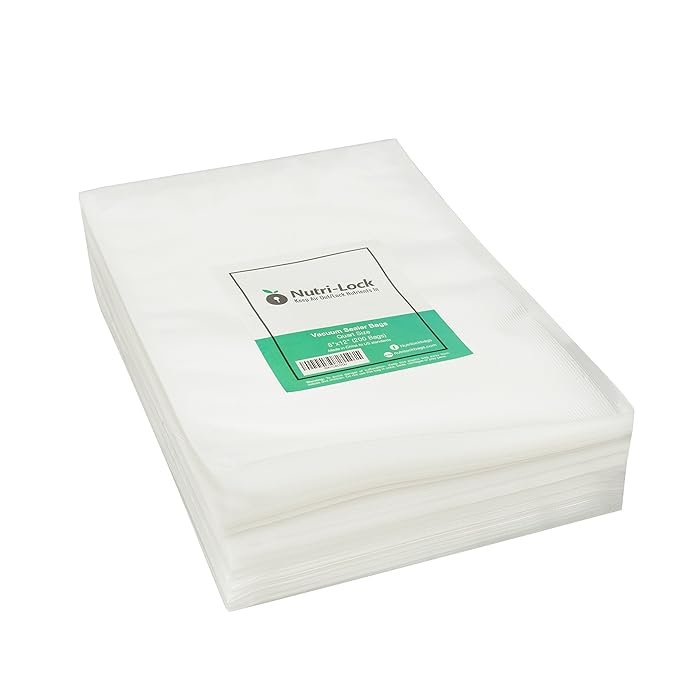 Buy NutriLock Vacuum Sealer Bags. 200 Quart Bags 8x12 Inch. Commercial
