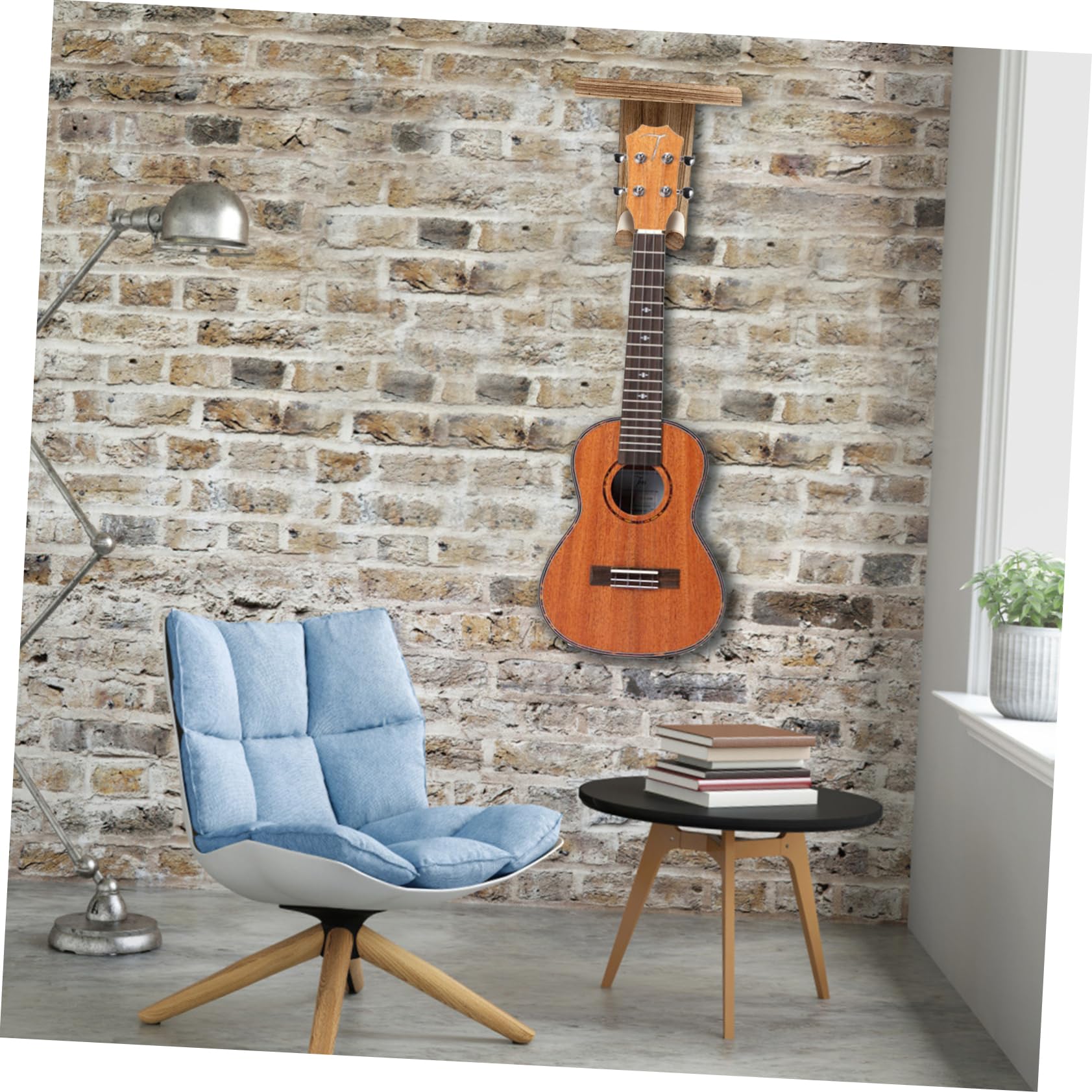2pezzi Supporto Per Chitarra Acustica in Legno Gancio Da Parete Per Chitarra Resistente Per Casa e Negozio Facile Da Installare