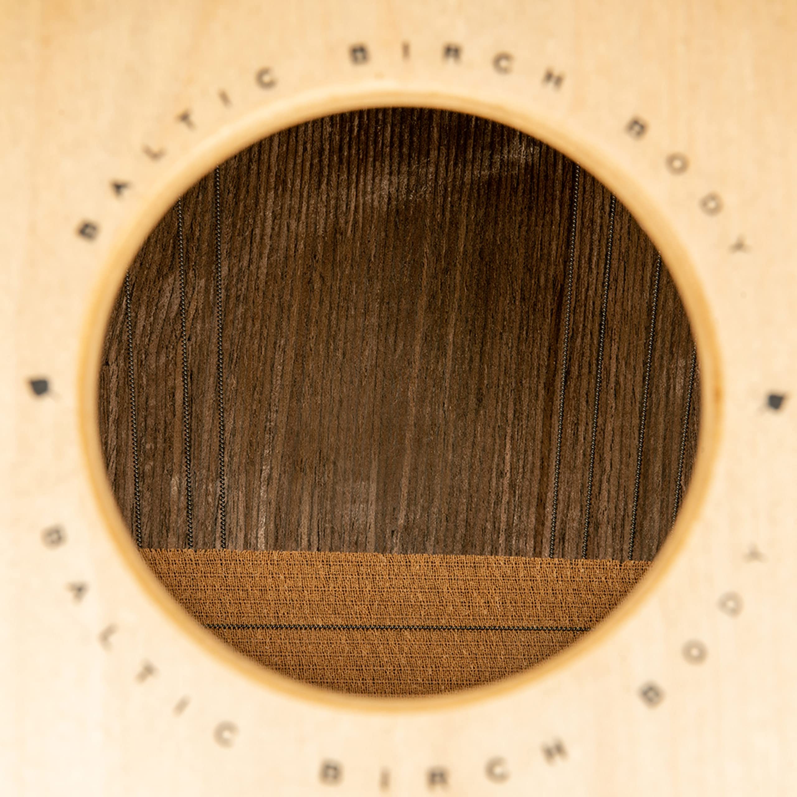 Meinl Percussion Woodcraft Professional Cajon, Natur (WCP100MH) | mit Snare und tiefem Bass Sound, Birke und Mahagoni