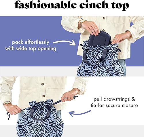 Miniatura 3 de Fit & Fresh Bolsa de almuerzo para mujer, bolsa de almuerzo aislada para mujer, para el trabajo, resistente a las manchas, lonchera grande para