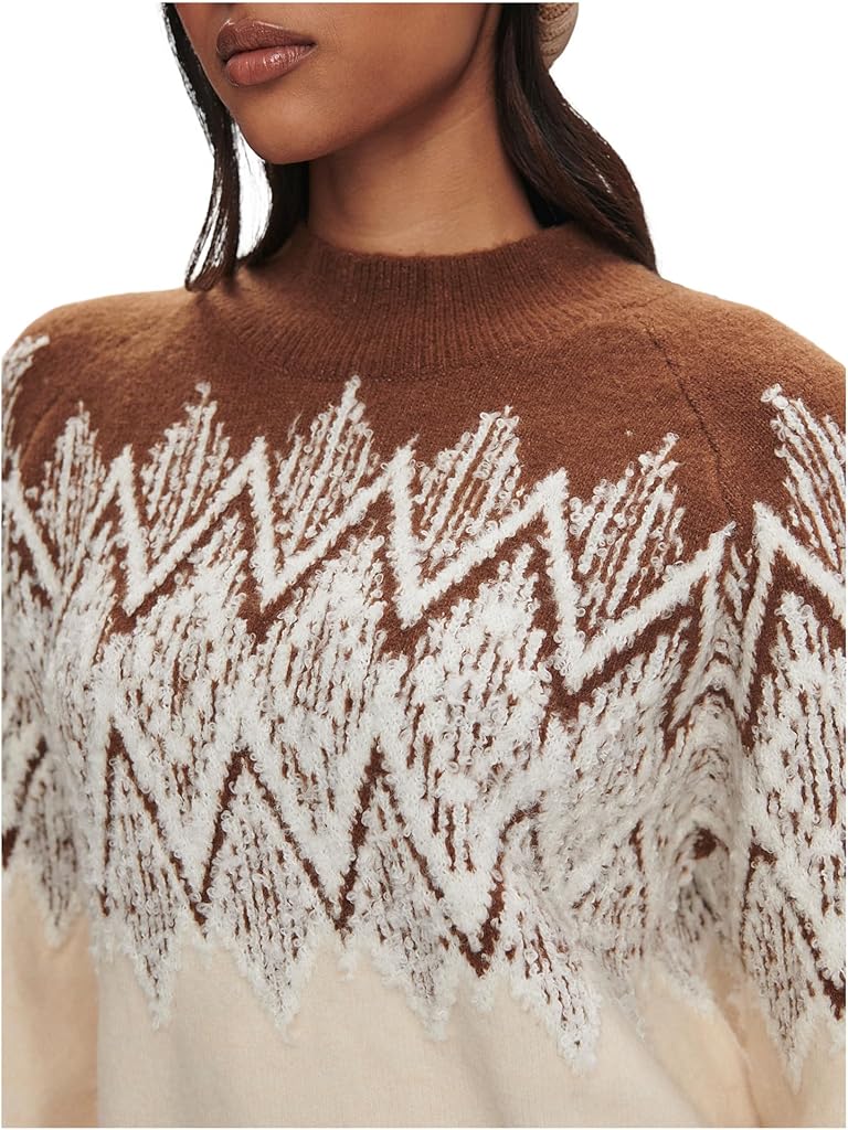 Brown Varley Siren Jacquard Sweater 2.0