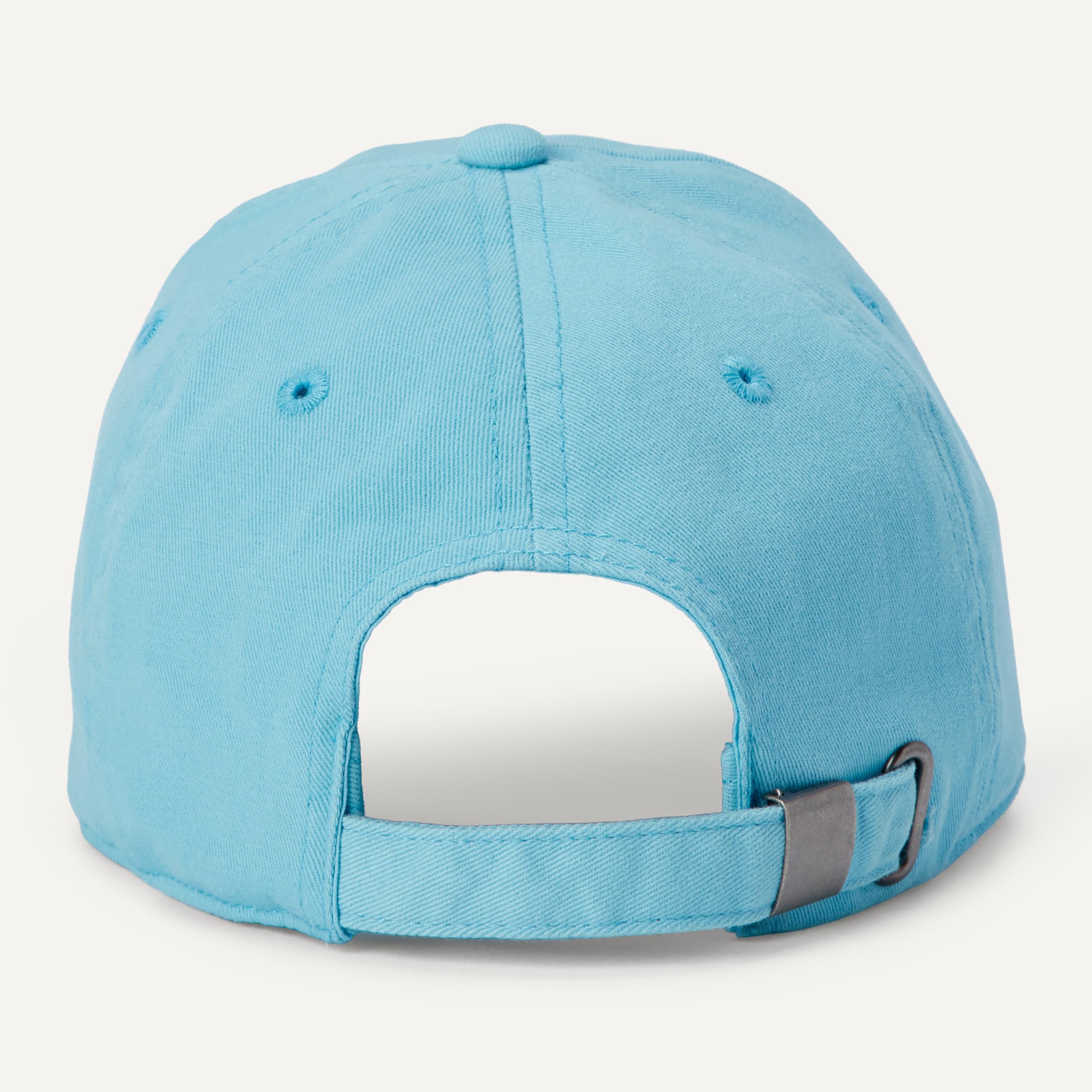 Amazon Essentials Damska czapka baseballowa z spranej bawełny, Jasnoniebieski, rozmiar uniwersalny