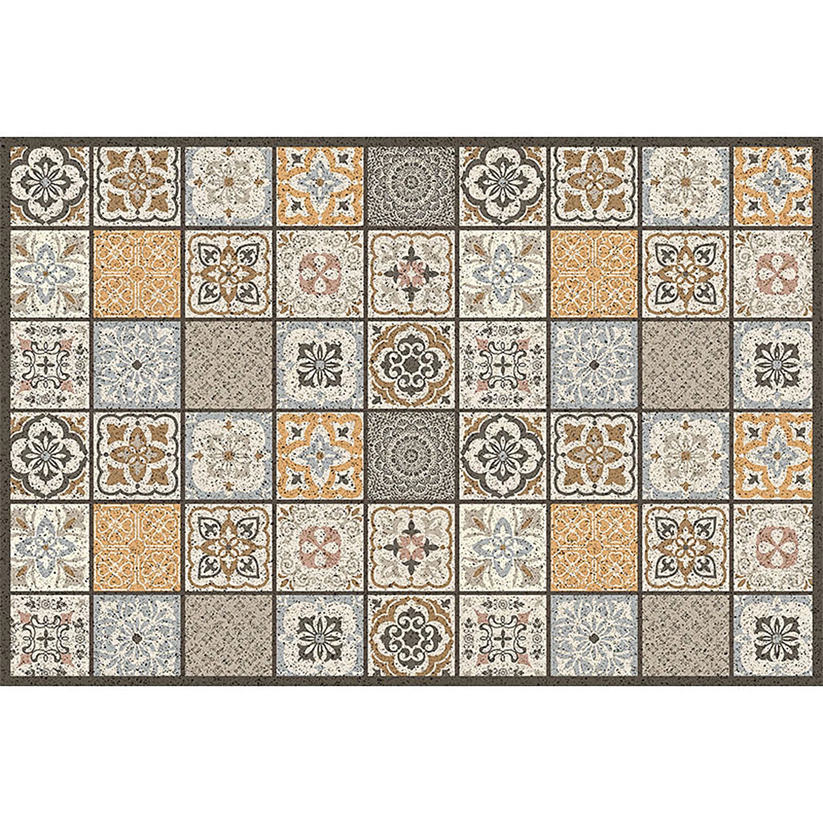 Tapis de bienvenue géométrique pour sublimer l'entrée de votre villa écologique