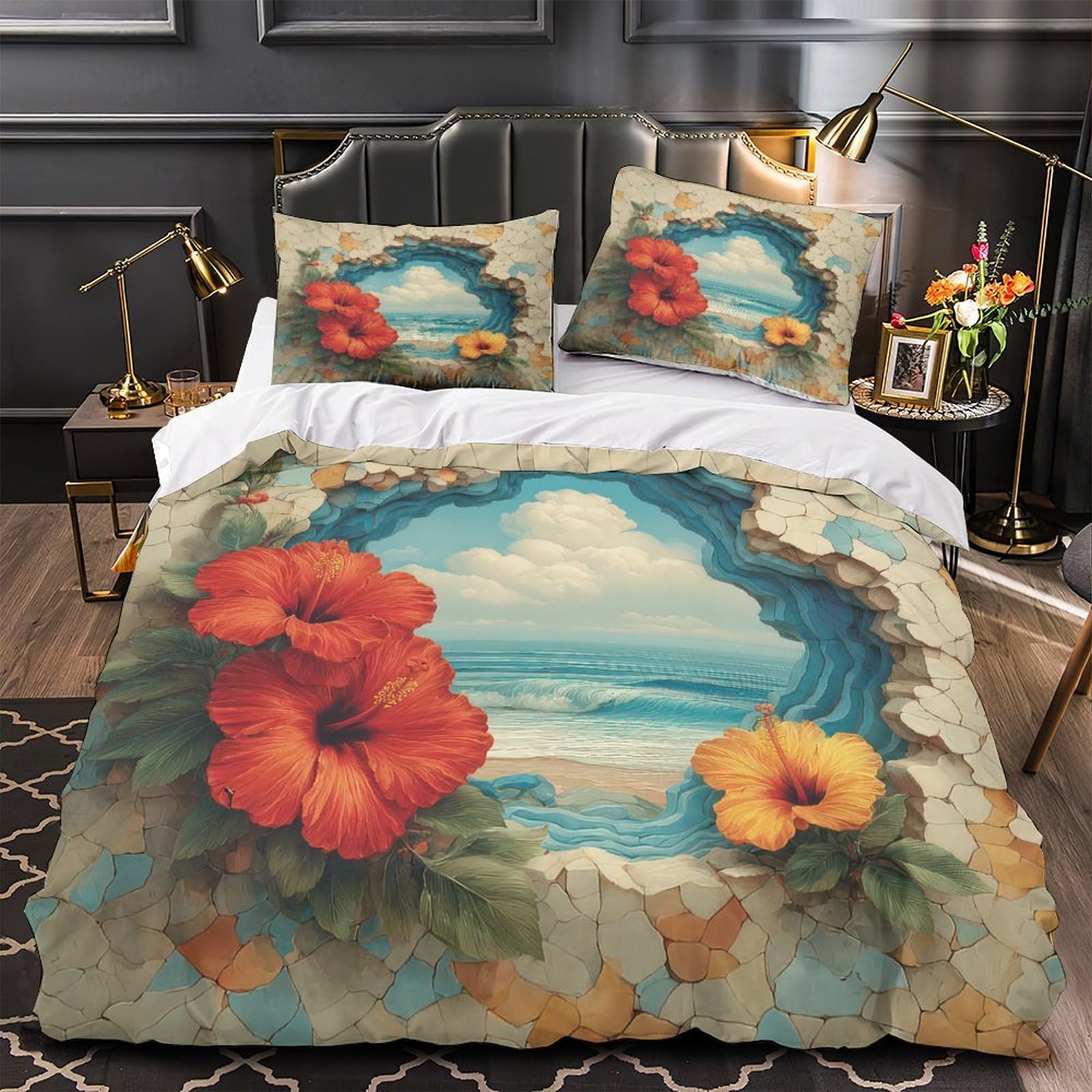 Parure de lit tigre 200x200 pour relooker la chambre ado
