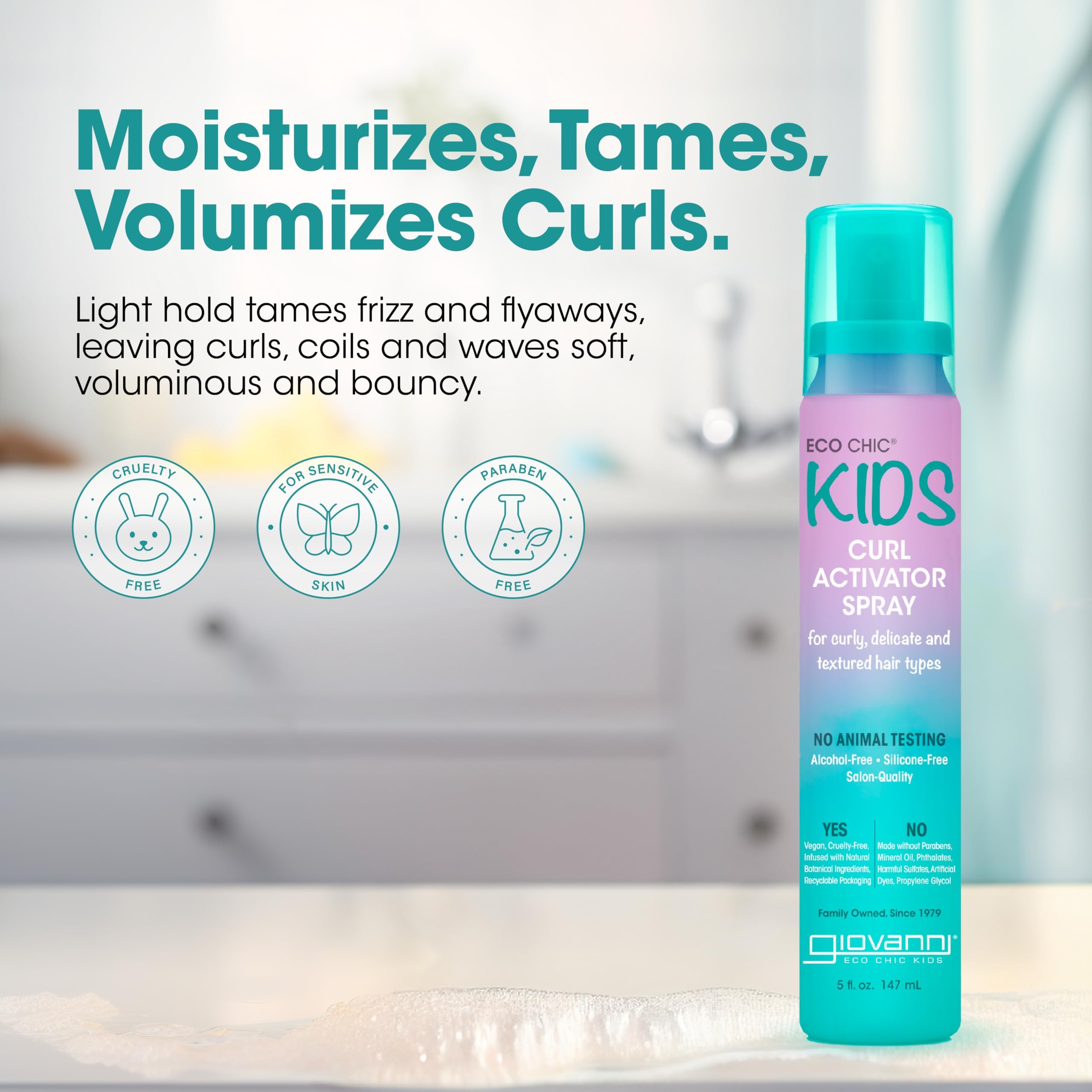 Amazon.com: GIOVANNI Eco Chic Kids Curl Activator Spray, 5 Fl Oz