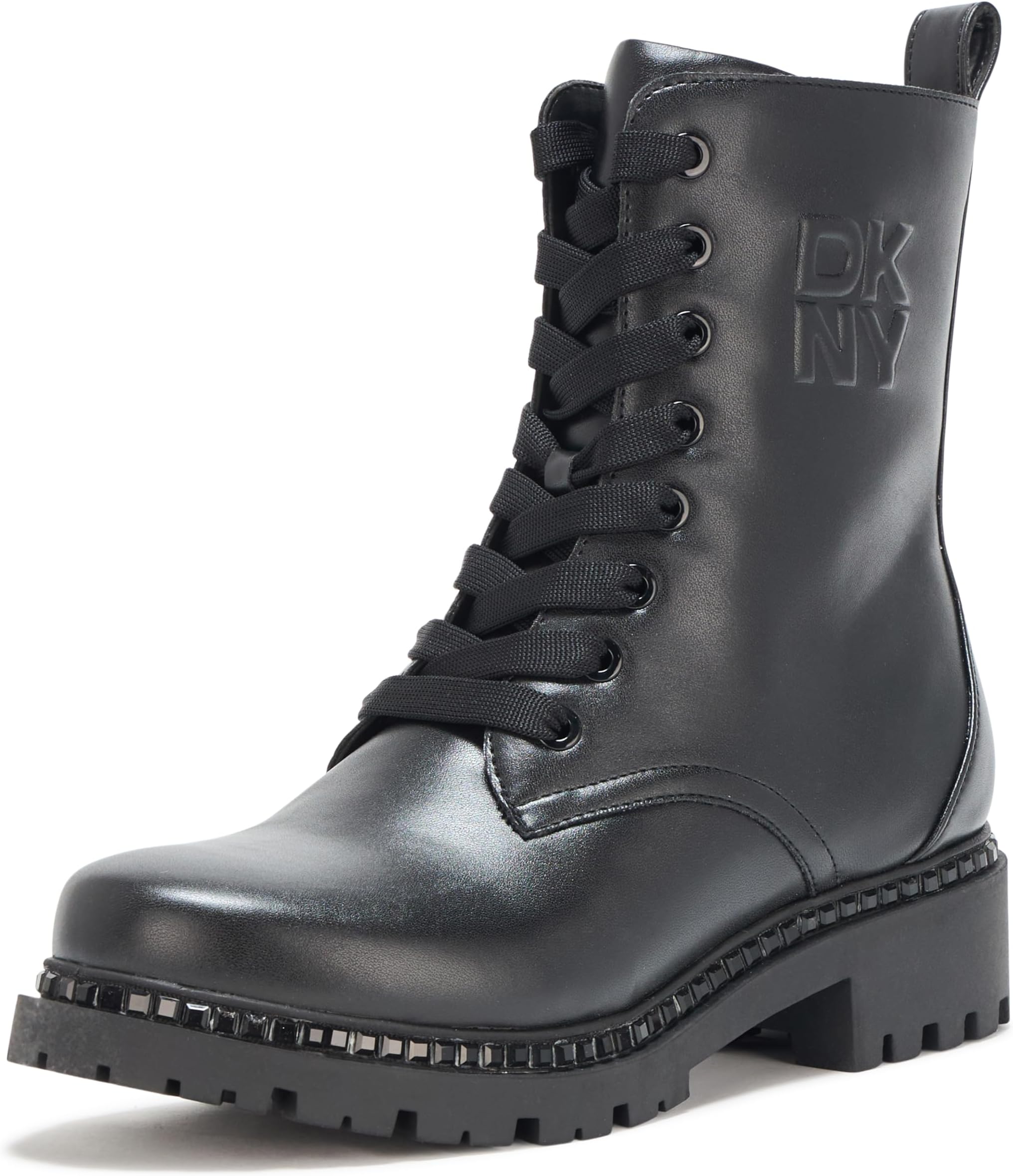 DKNY Women's Rommily Lace Up Boot Combat