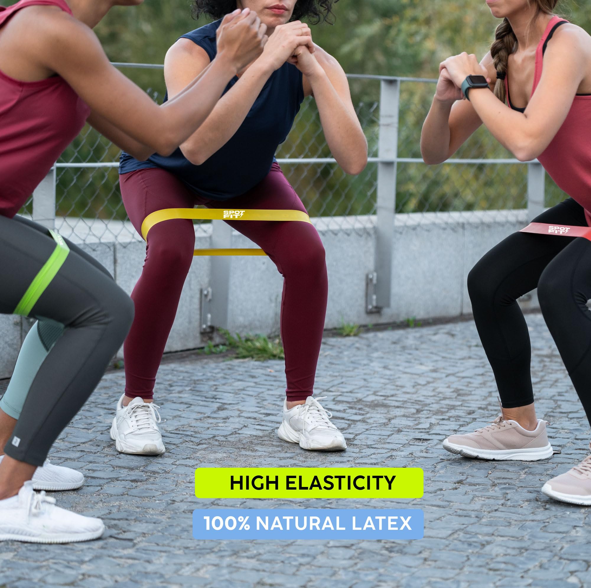 Bandas de resistencia para entrenamiento, bandas de ejercicio para mujeres y hombres, bandas elásticas de látex para yoga, pilates, rehabilitación, fitness y entrenamiento en casa, bandas de
