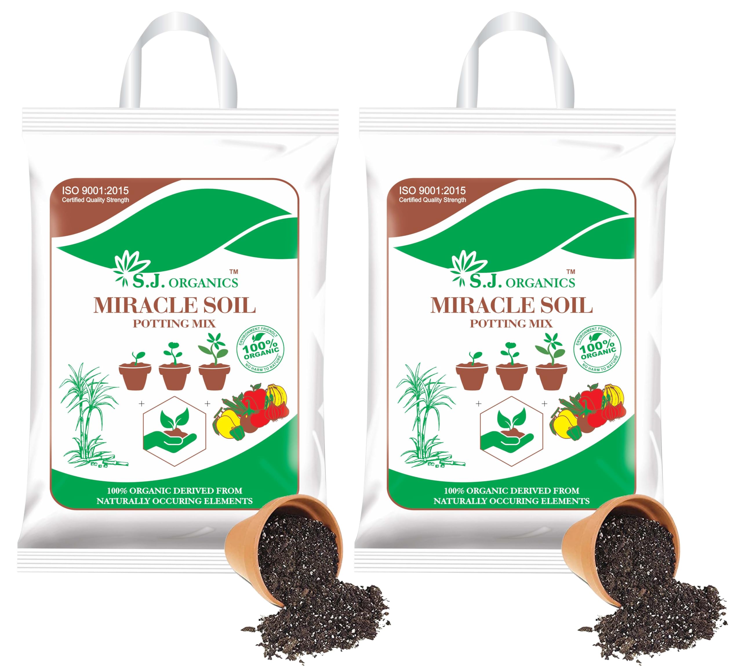 SJ Organics Miracle Soil Potting Soil Fertilizer for Plants (10 kg) | Soil for Plants | Potting Soil Mix for Plants (B0DBWVKZ1L) Amazon Price History, Amazon Price Tracker