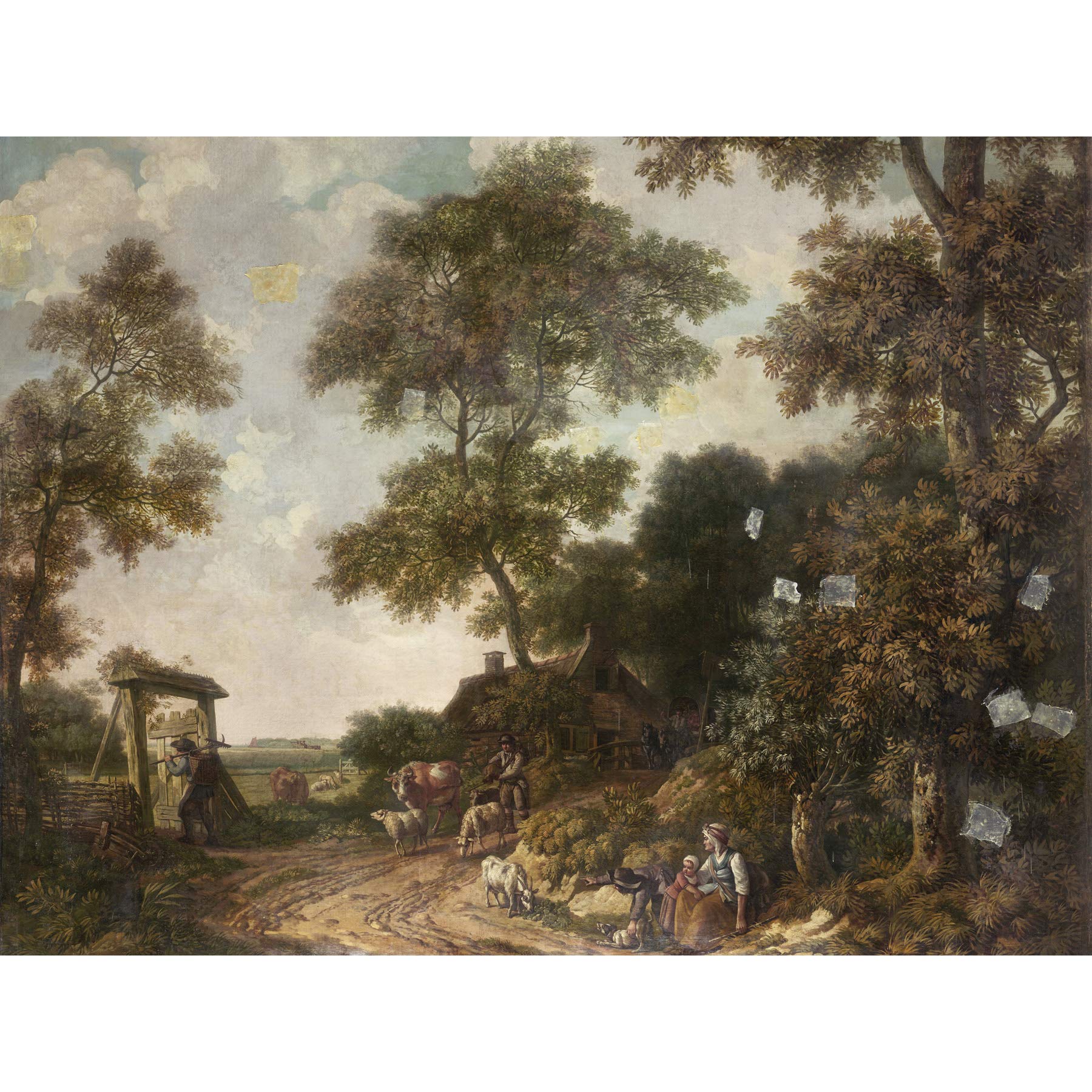 Artery8 Jurriaan Andriessen Dutch Landscape Painting Large Wall Art Poster Print Thick Paper 18X24 Inch