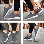 VAMJAM Chaussures de course pour hommes Ultra Léger Respirant Chaussures de marche Non Slip Athletic Mode Sneakers Mesh Workout Casual Sports Shoes