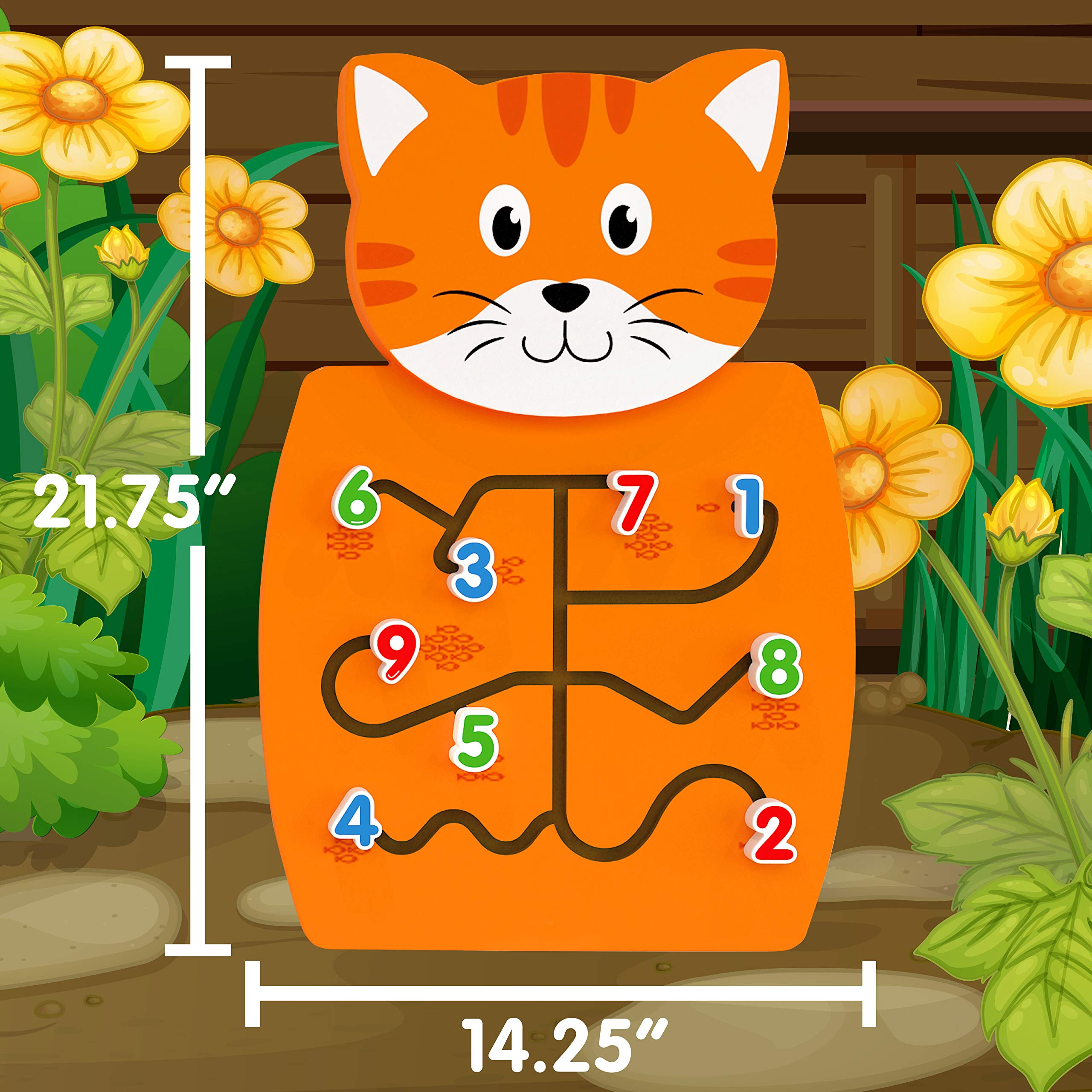 LEARNING ADVANTAGE Cat Activity Wall Panel 18m+ Toddler Activity