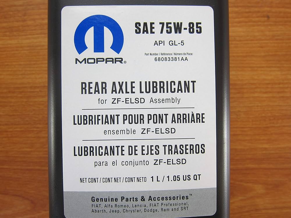 385ページ Amazon.com: Mopar One Quart SAE 75W-85 Rear Axle Lubricant for ZF