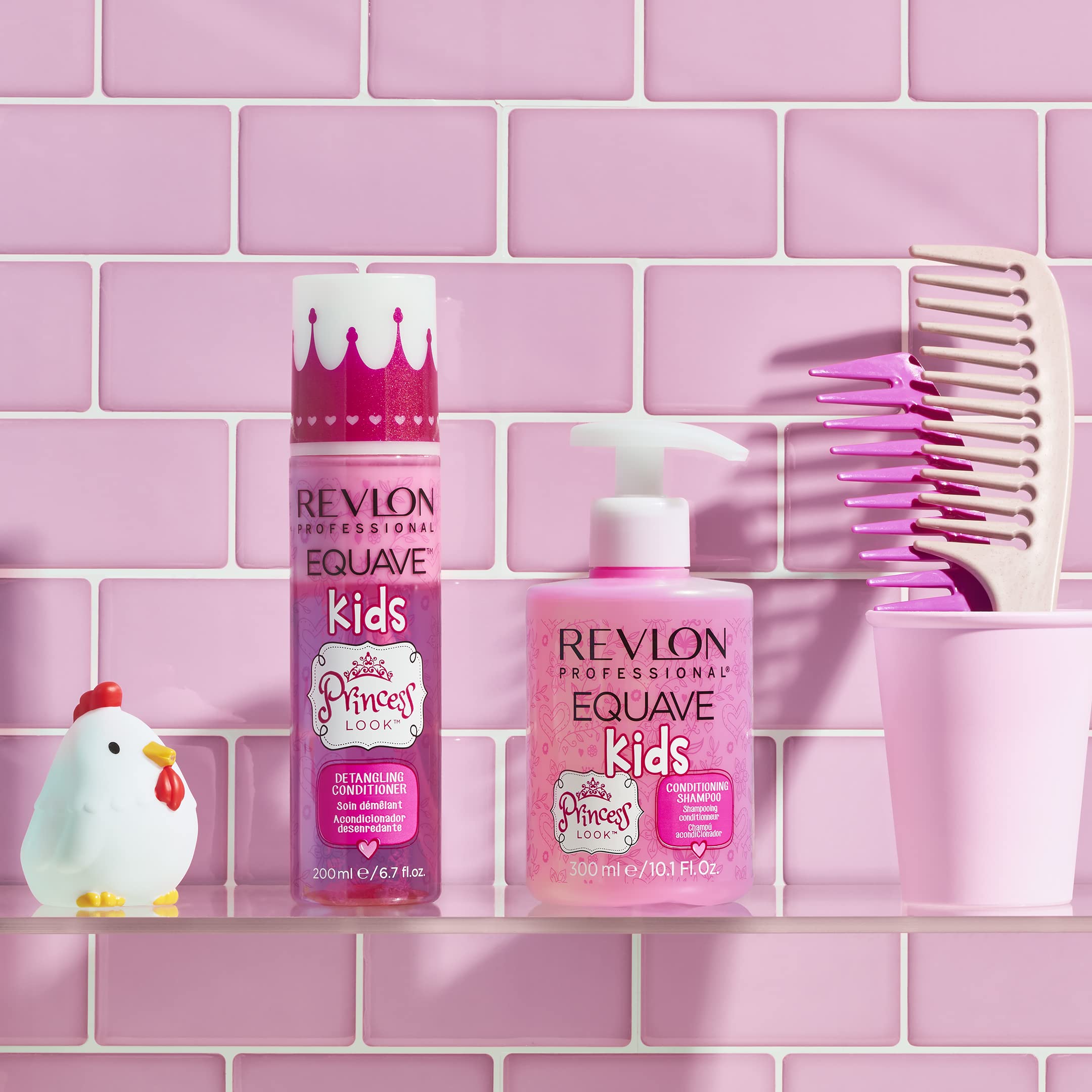 REVLON PROFESSIONAL EQUAVE KIDS PRINCESS LOOK Balsamo Districante, Balsamo Districante per Bambine Senza Risciacquo, 200 ml