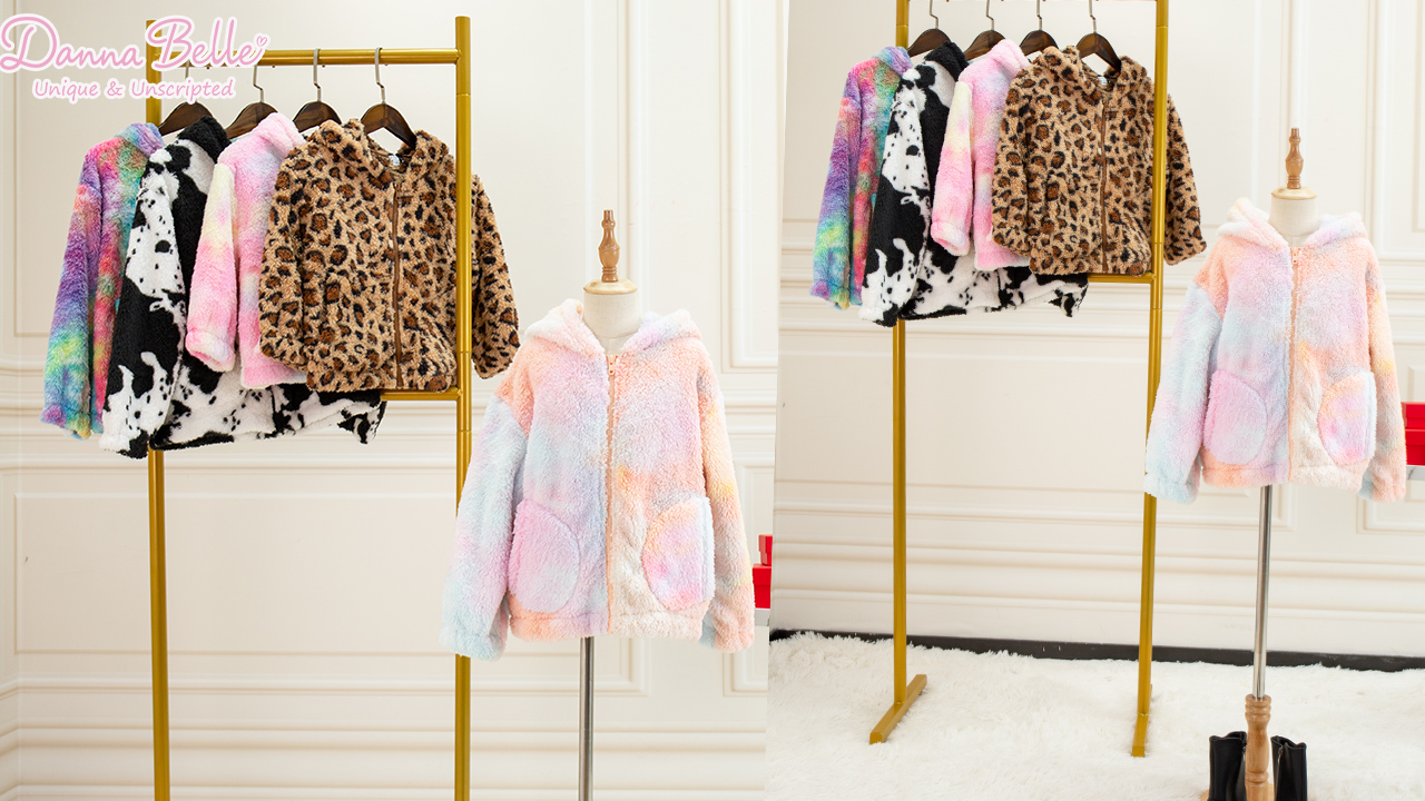 Amazon.com: Danna Belle Girl Full Zip Fleece Hoodies Jacket Sherpa