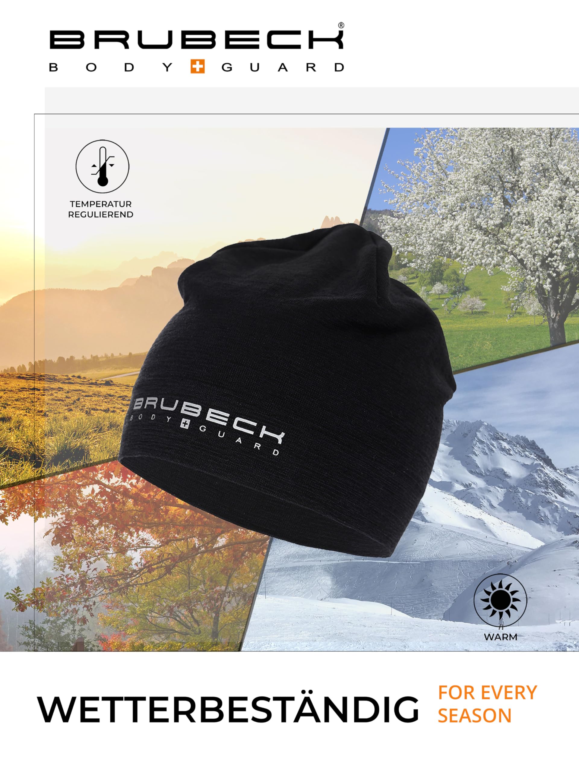 BRUBECK Czapka funkcyjna | czapka turystyczna | czapka sportowa | czapka rowerowa | czapka outdoorowa | HM10180