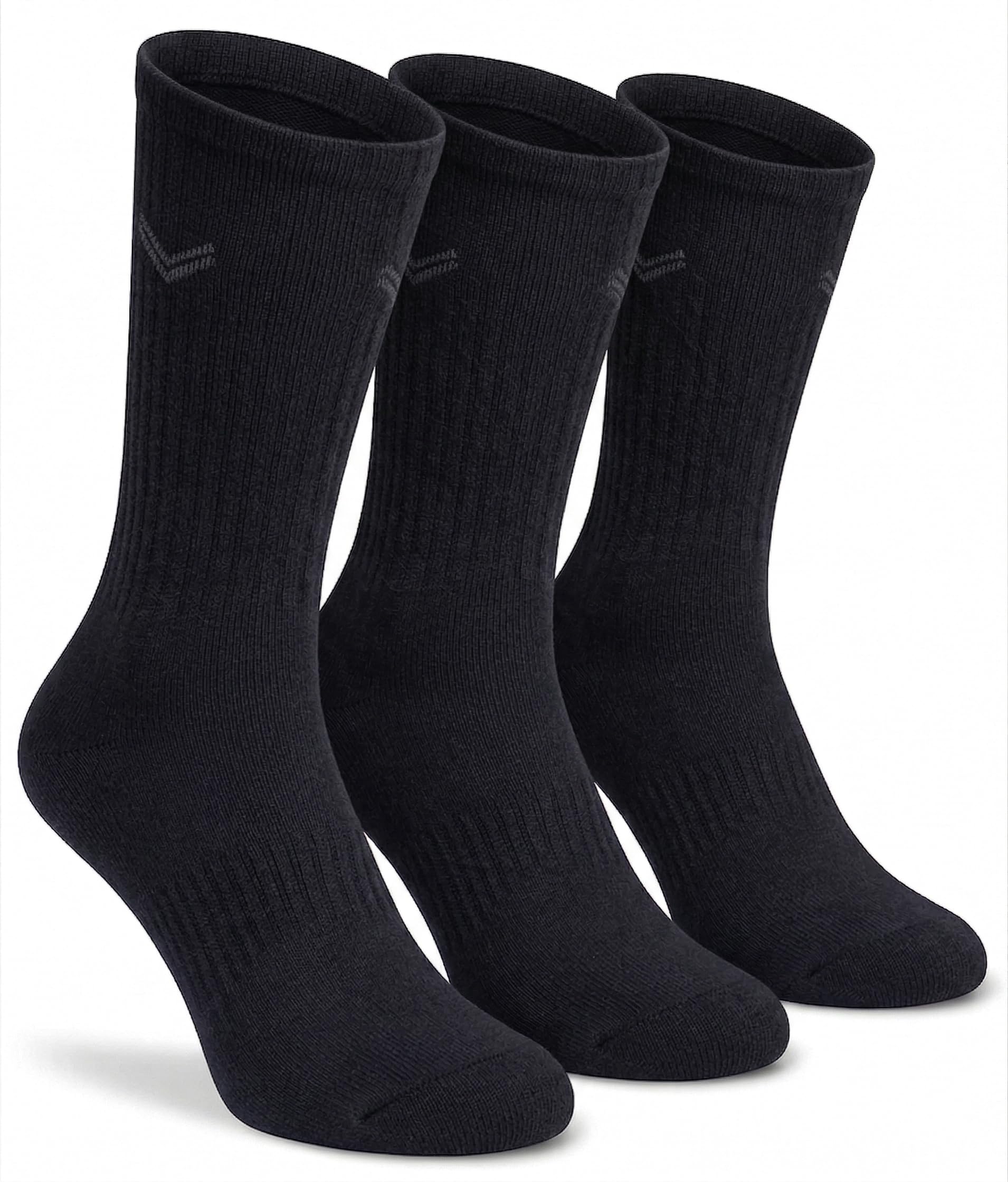 BLS - Calcetines de tenis orgánicos, 3 pares de calcetines de algodón 100% orgánico, compresión para un ajuste seguro, puntera y talón reforzados