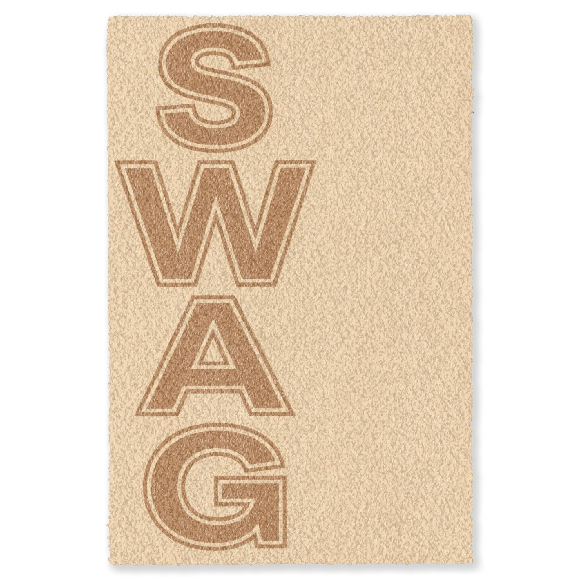 Tapetto Salotto Rettangolare 80x120 cm Sala Stanza Fonoassorbente Camera Da Letto Multicolore Antiscivolo Colorato Design Salotti Swag - Marrone - Beige
