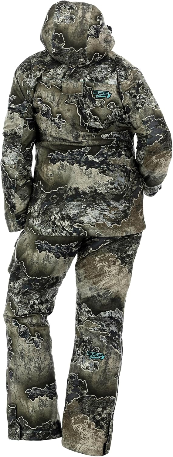 DSG Outerwear Women's Kylie 5.0 3-in-1 Hunting Jacket - Waterproof, Insulated, Camo, Blaze, with Zip in Fleece Liner