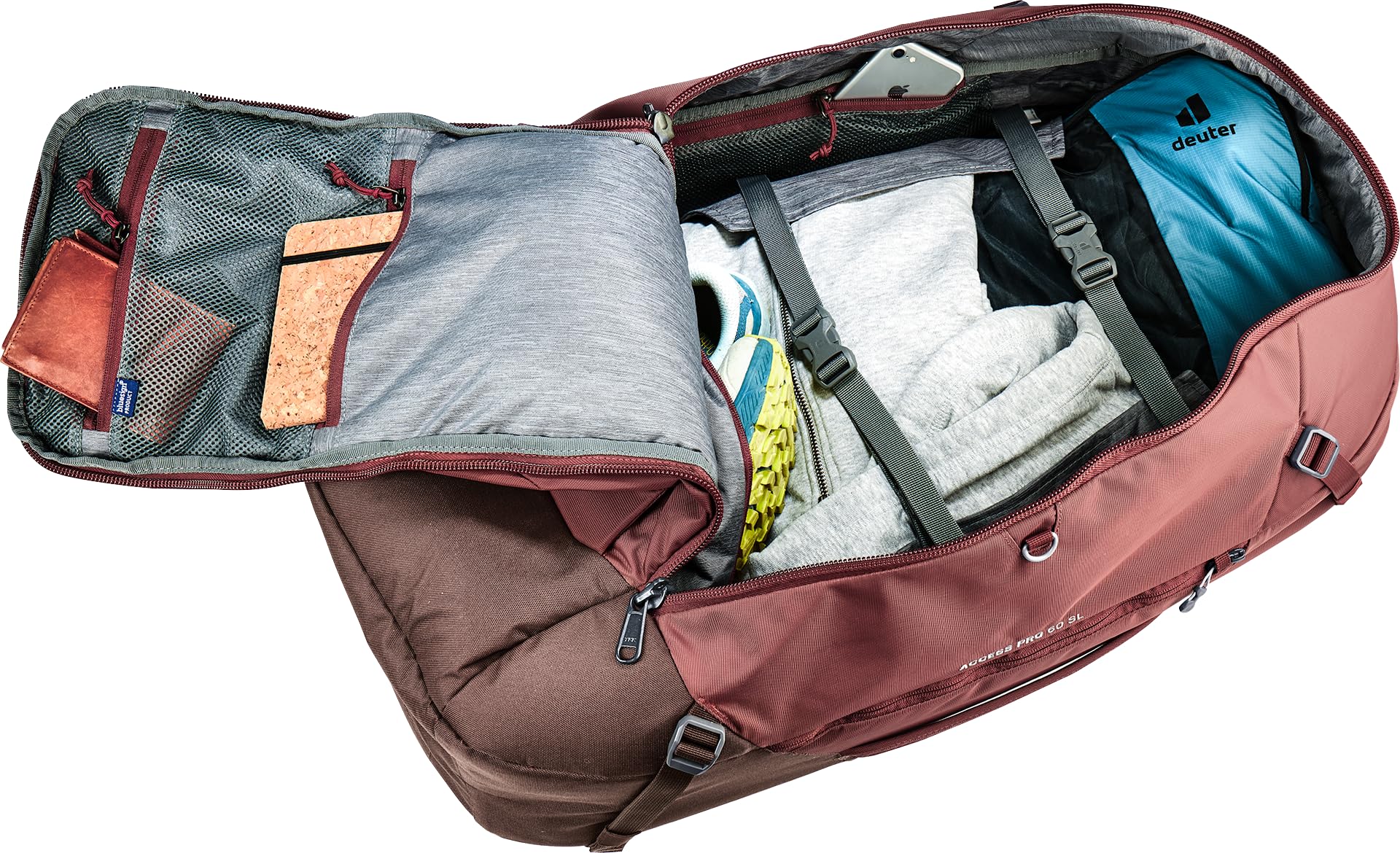 deuter Access Pro 60 Sl Sac à dos de voyage avec sac à dos du quotidien Femme (lot de 1)