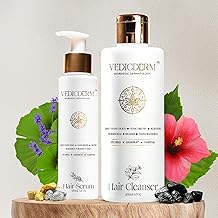 VEDICDERM Sensitive Scalp Bundle | Hair Serum & Cleanser 300ml | Soothes Itchy, Dry & Flaky Scalp | Reduces Irritation, Strengthens Hair & Restores Scalp Health | Sulfate & Paraben-Free