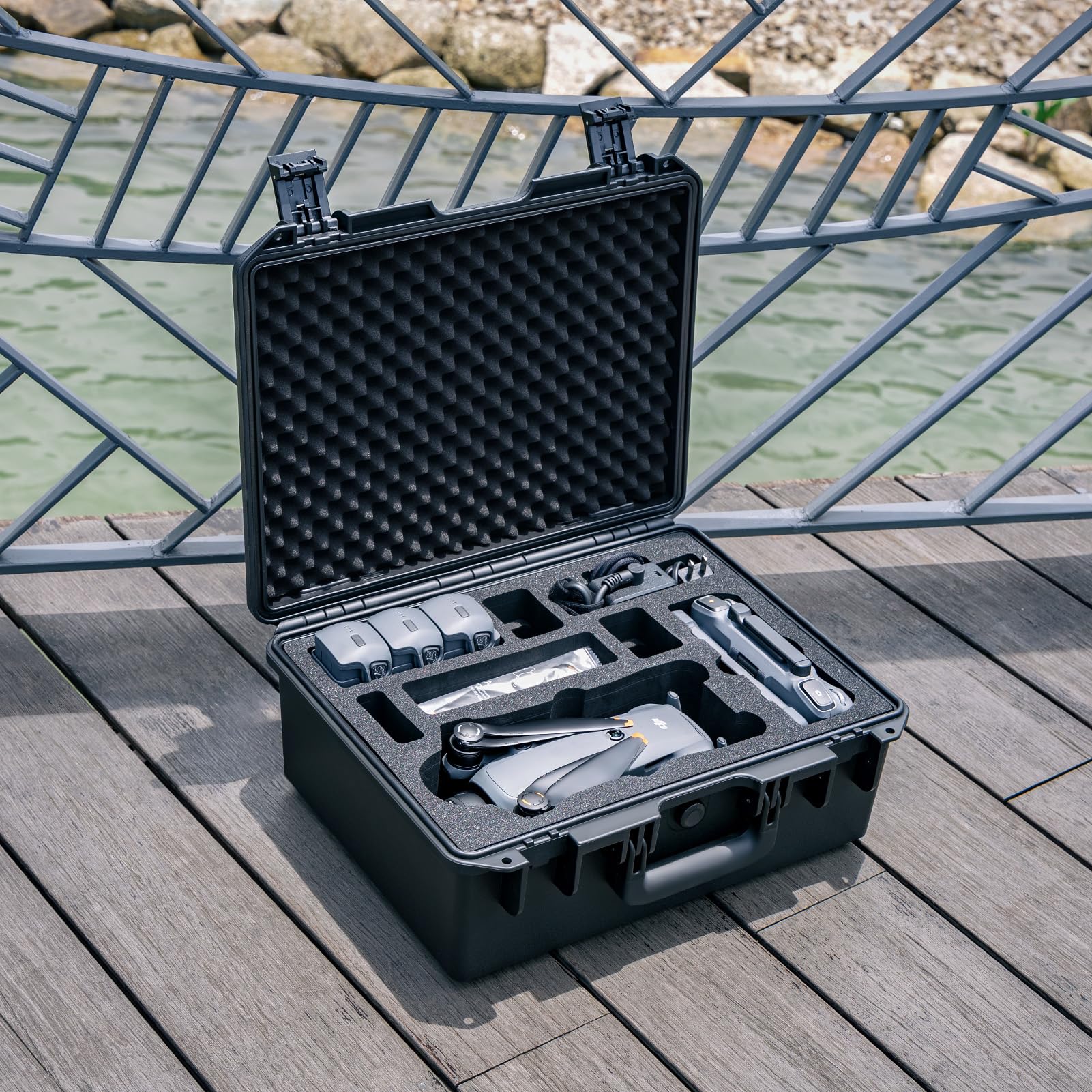 Lykus Titan M400 Custodia/Case/Valigia impermeabile per Mavic 4 Pro, RC Pro 2/DJI RC 2,Supporta 6 batterie e accessori in Fly More Combo/Creator Combo[SOLO CUSTODIA]