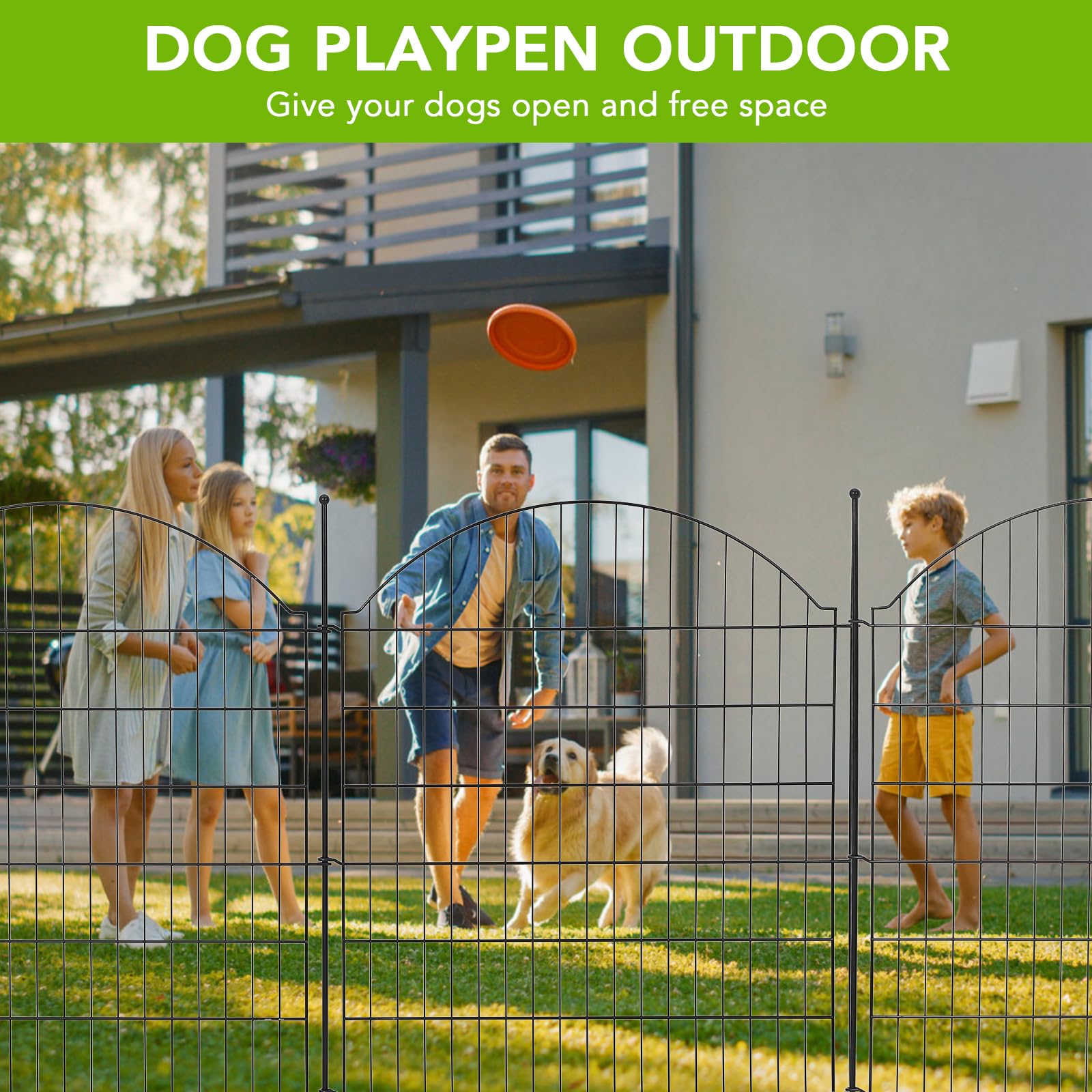 Steckzaun Metall, Beetzaun Metall Dekorative, Teichzaun, Dekorativer Gartenzaun, Dekorative Zaun Garten Steckzaun Teichzaun Steckzaun Für Hunde Gartenzaun Komplettset