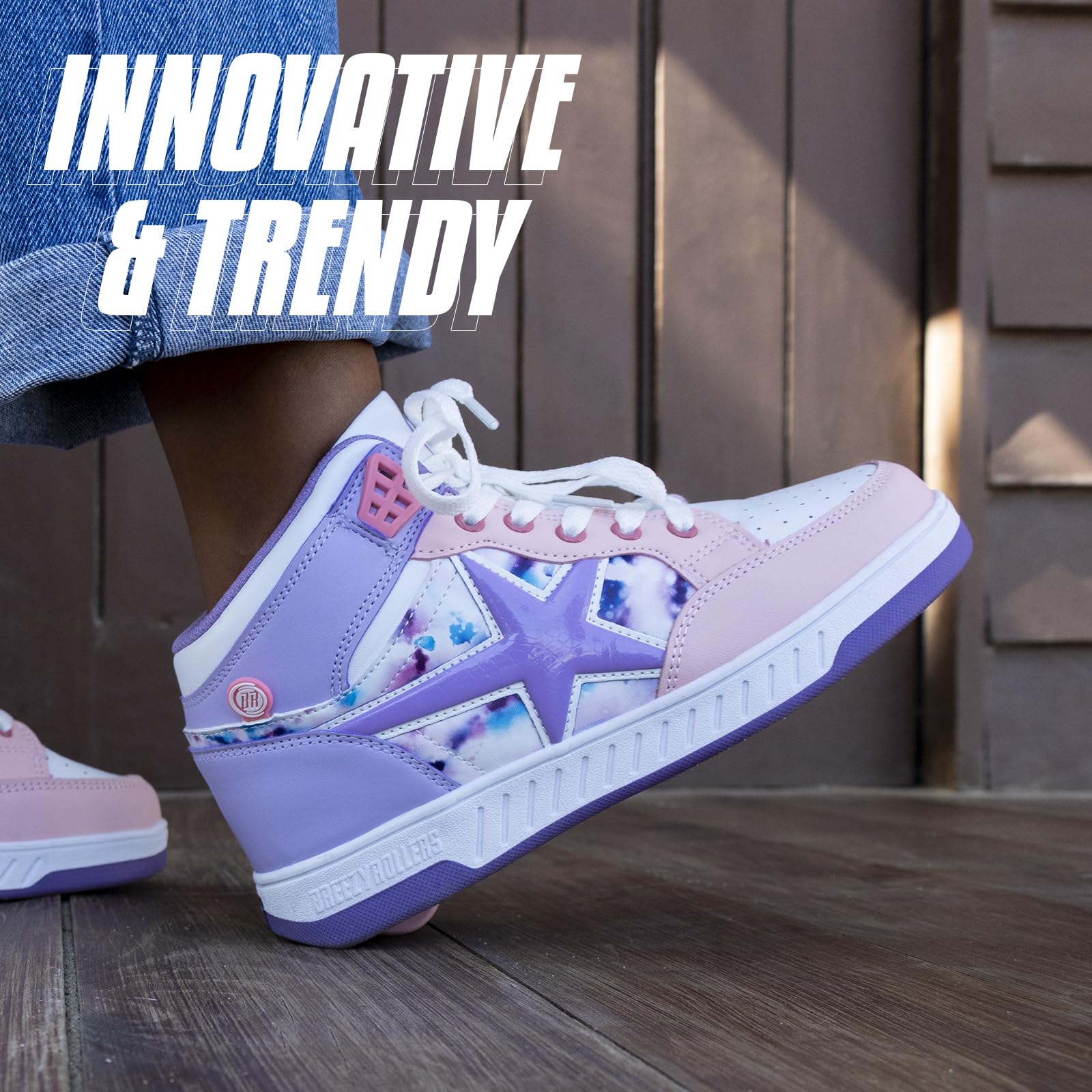 Breezy Rollers Chaussures à roulettes pour Enfants I Rollers-Sneakers pour Enfants I De Chaussures de Rue pour Enfants à Rollers en Quelques Secondes I Baskets à roulettes pour Filles et Garçons