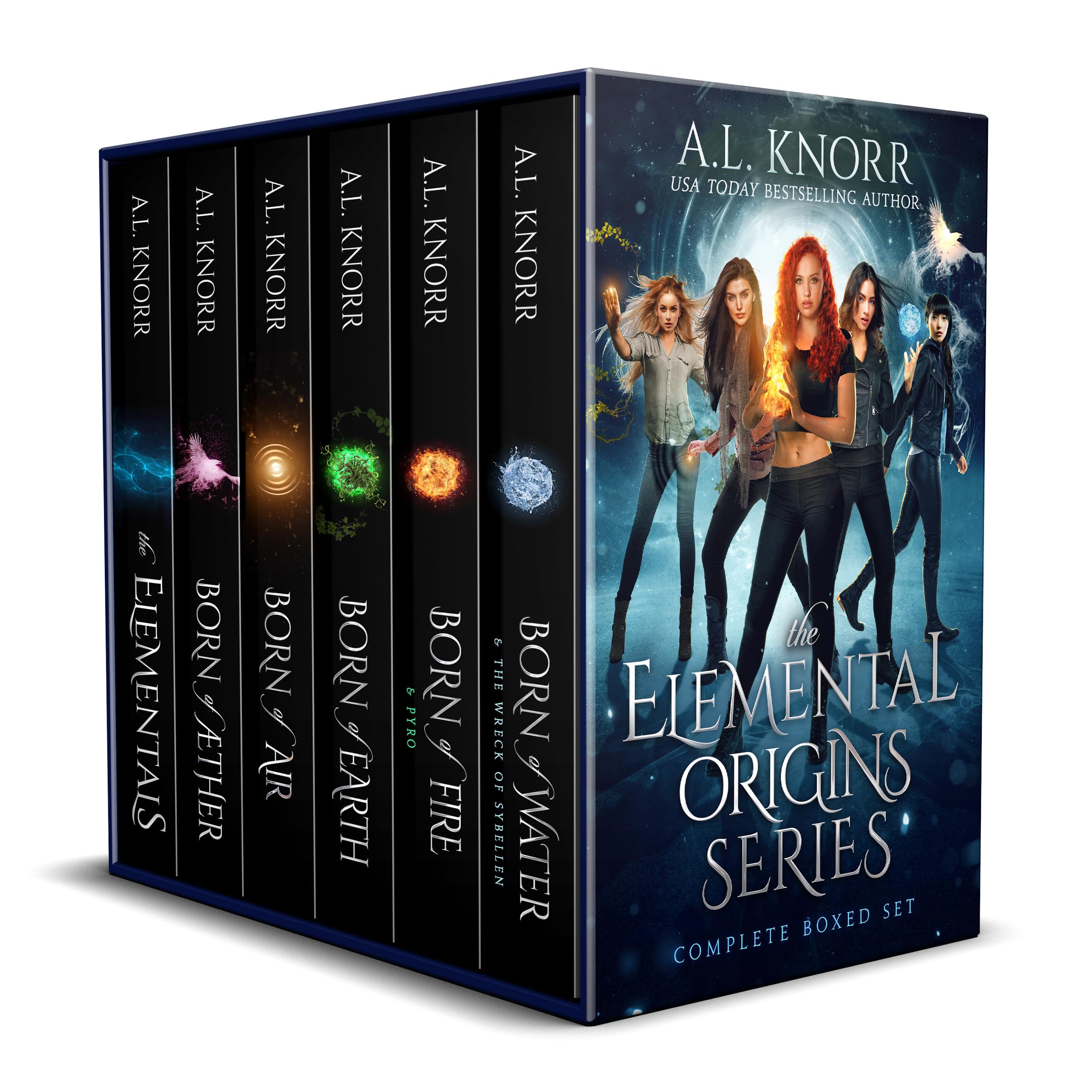 Elemental Origins: The Complete Series Bundle: (Water, Fire, Earth, Air, Aether, Ensemble Novel) (The Elemental Origins Series) Kindle Edition