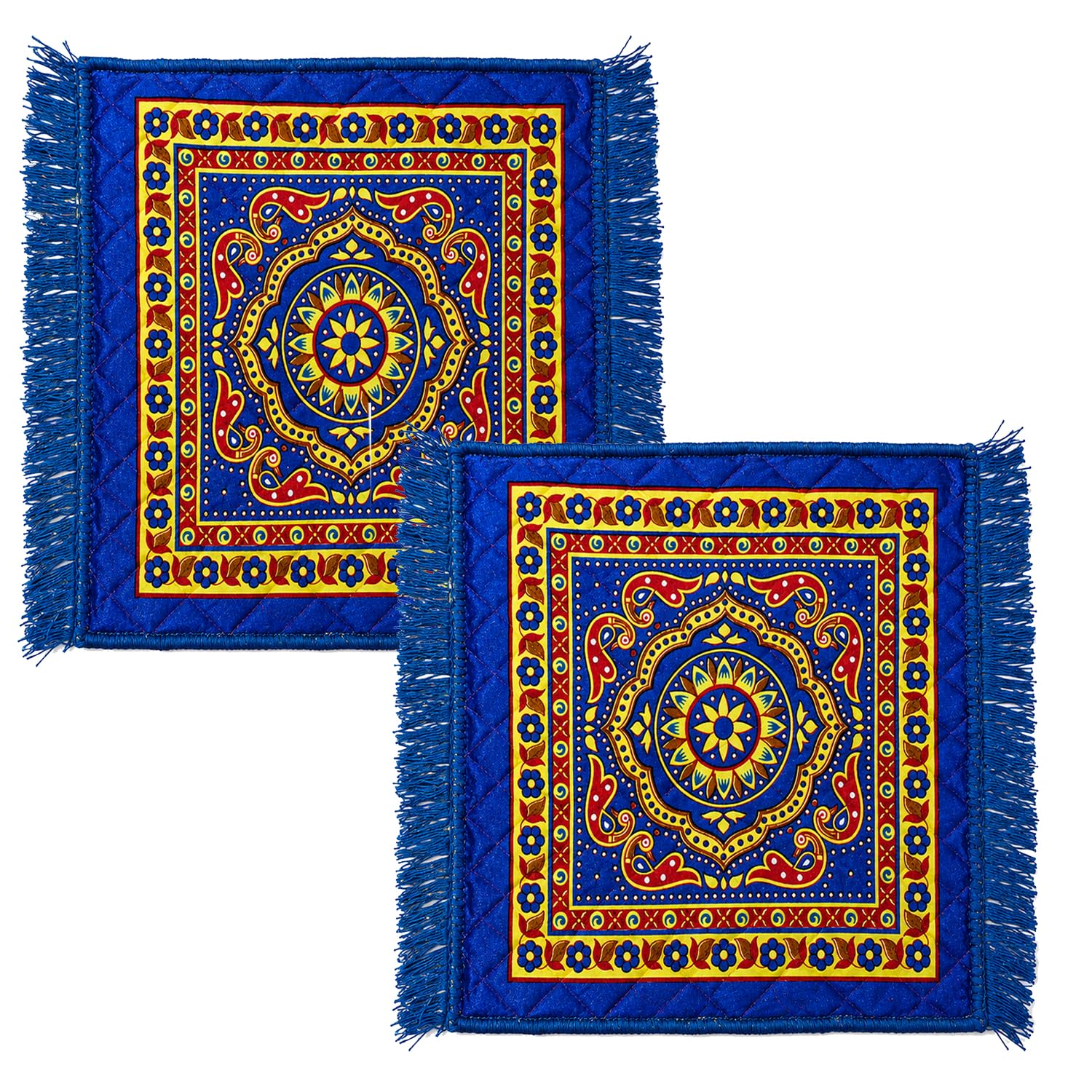 Traditional Pooja Carpet - Soft Velvet Prayer Mat -11 Traditional Pooja Carpet - Soft Velvet Prayer Mat -11