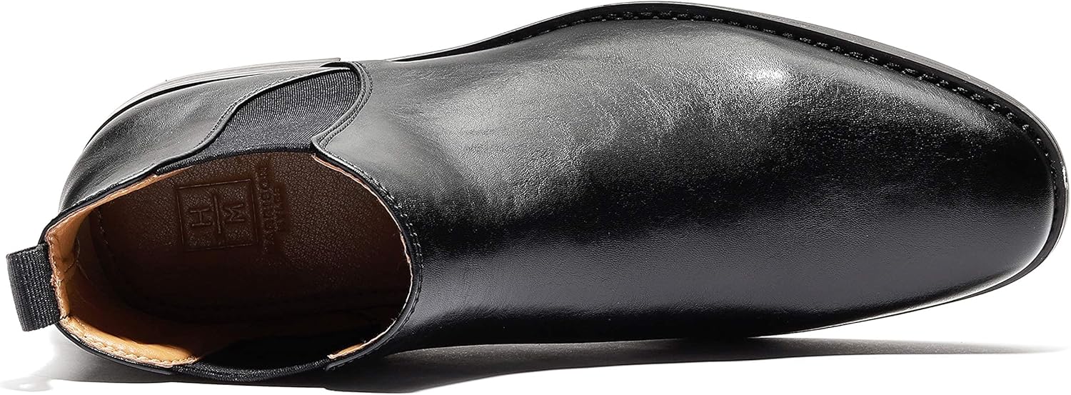 Harrison Myles - Men's Casual Suede Dress Chelsea Ankle Boots