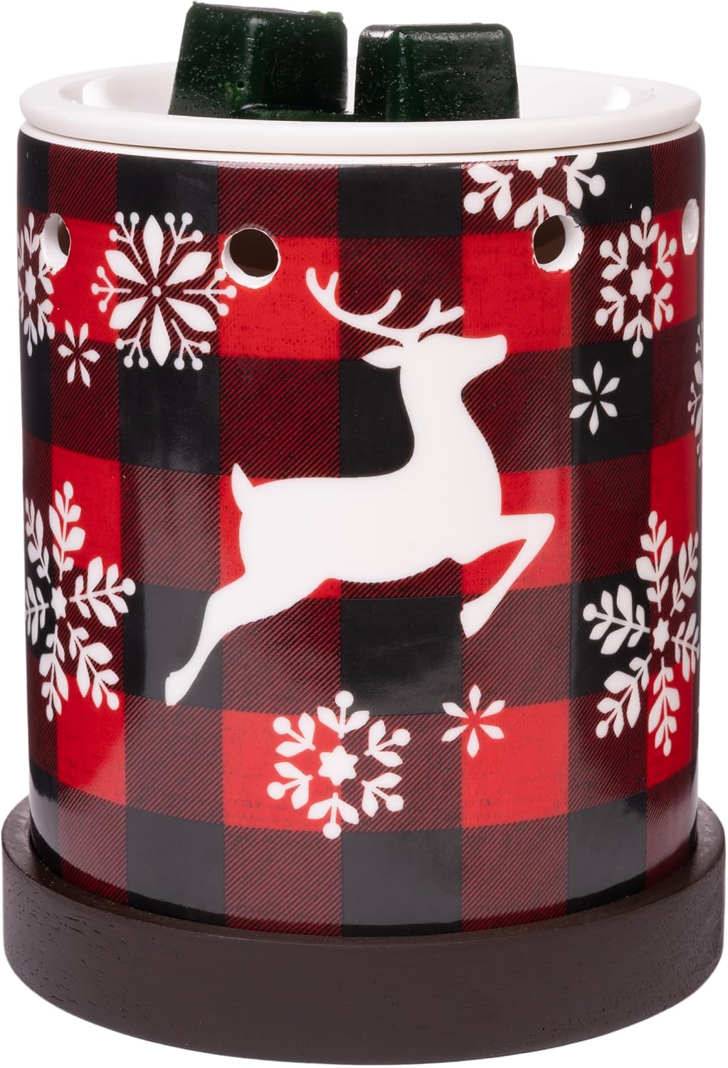 Scentsationals Christmas Wax Melt Warmer for Scented Wax Melts - Holiday Collection Reindeer Games - for Fragrance Cubes and Tarts