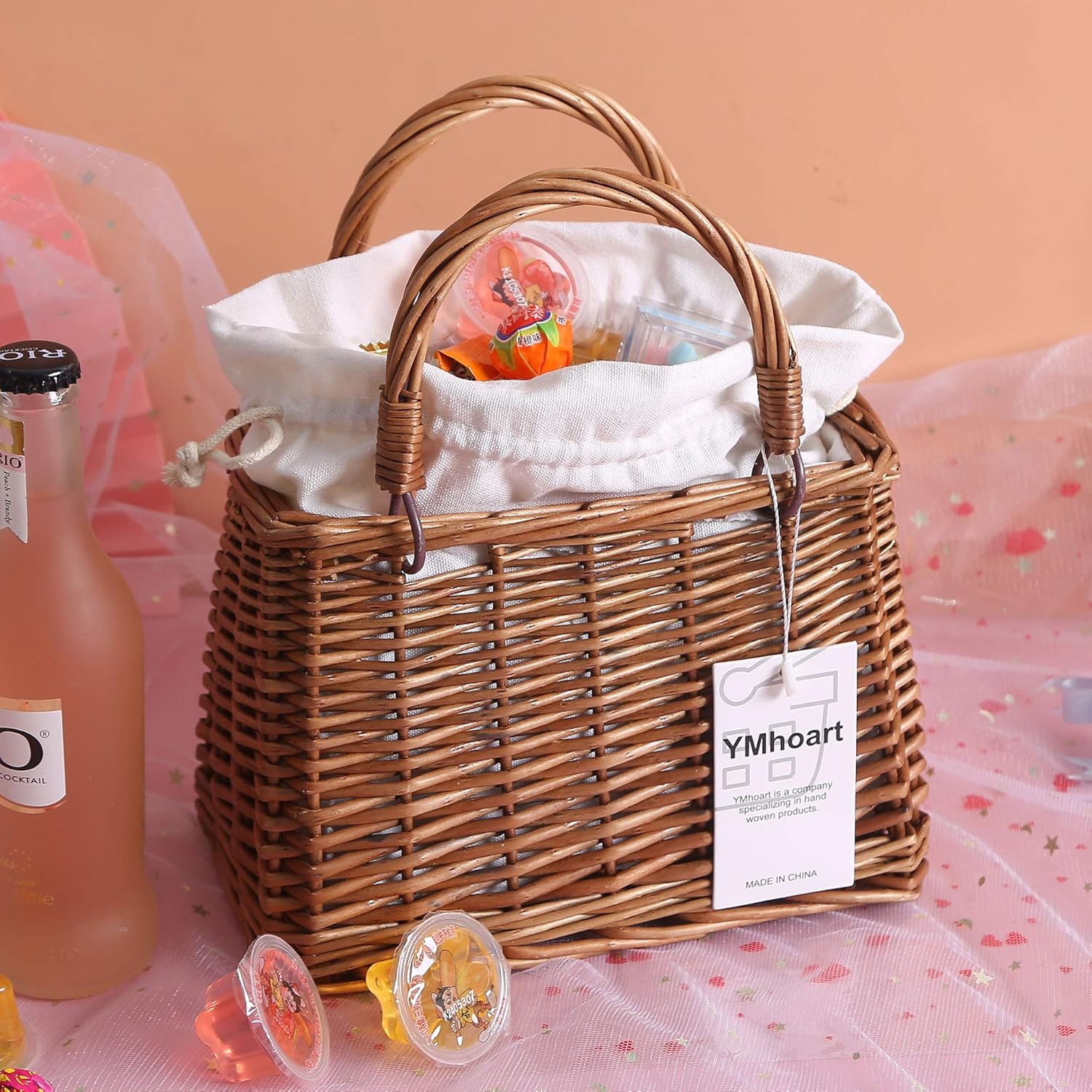 Straw Beach Bags For Women Summer Clutch Rattan Woven Wicker Purse Crochet Tote - Image 2