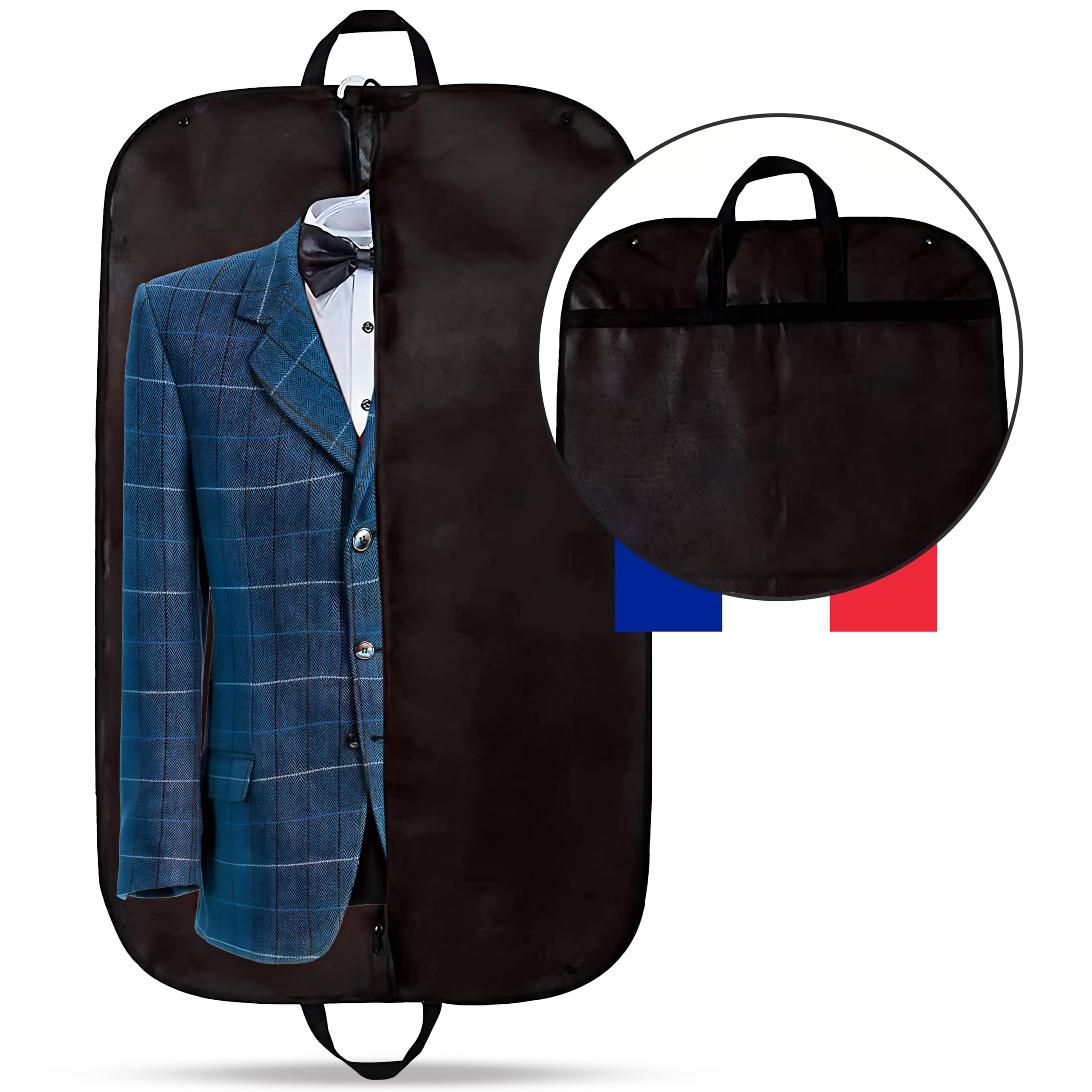 Lot De 2 Housses Vêtements Longues 180x60cm - Protection Anti-Poussière Et Humidité Pour Robes, Costumes - Matériau PEVA Écologique