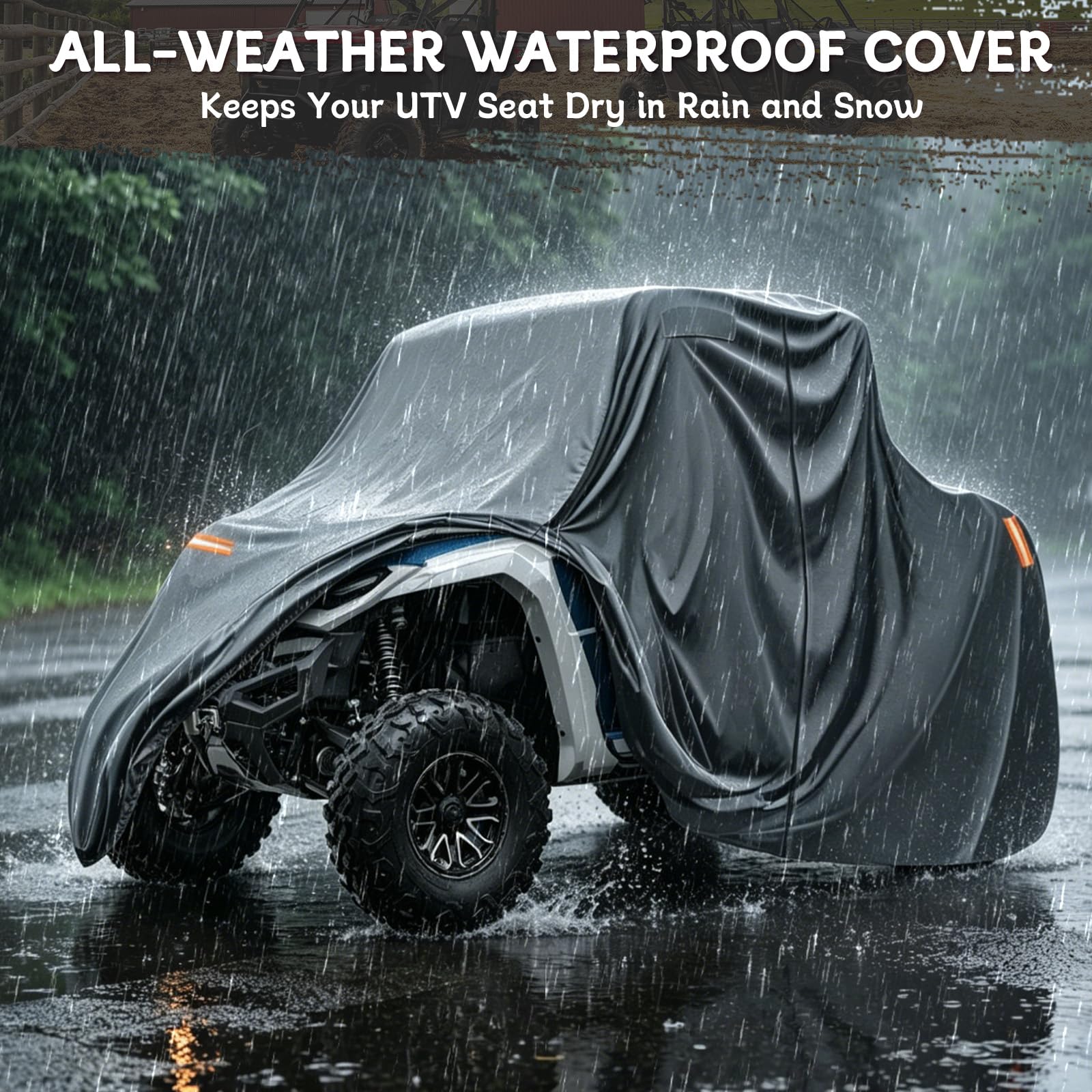 Funda para Moto UTV Impermeable para 2021-2026 Yamaha Wolverine RMAX2 1000 RMAX4 1000 Compact 2018-2026 Wolverine X2/X4(850 & 1000cc Models), Funda Moto Exterior Resistente a la Intemperie