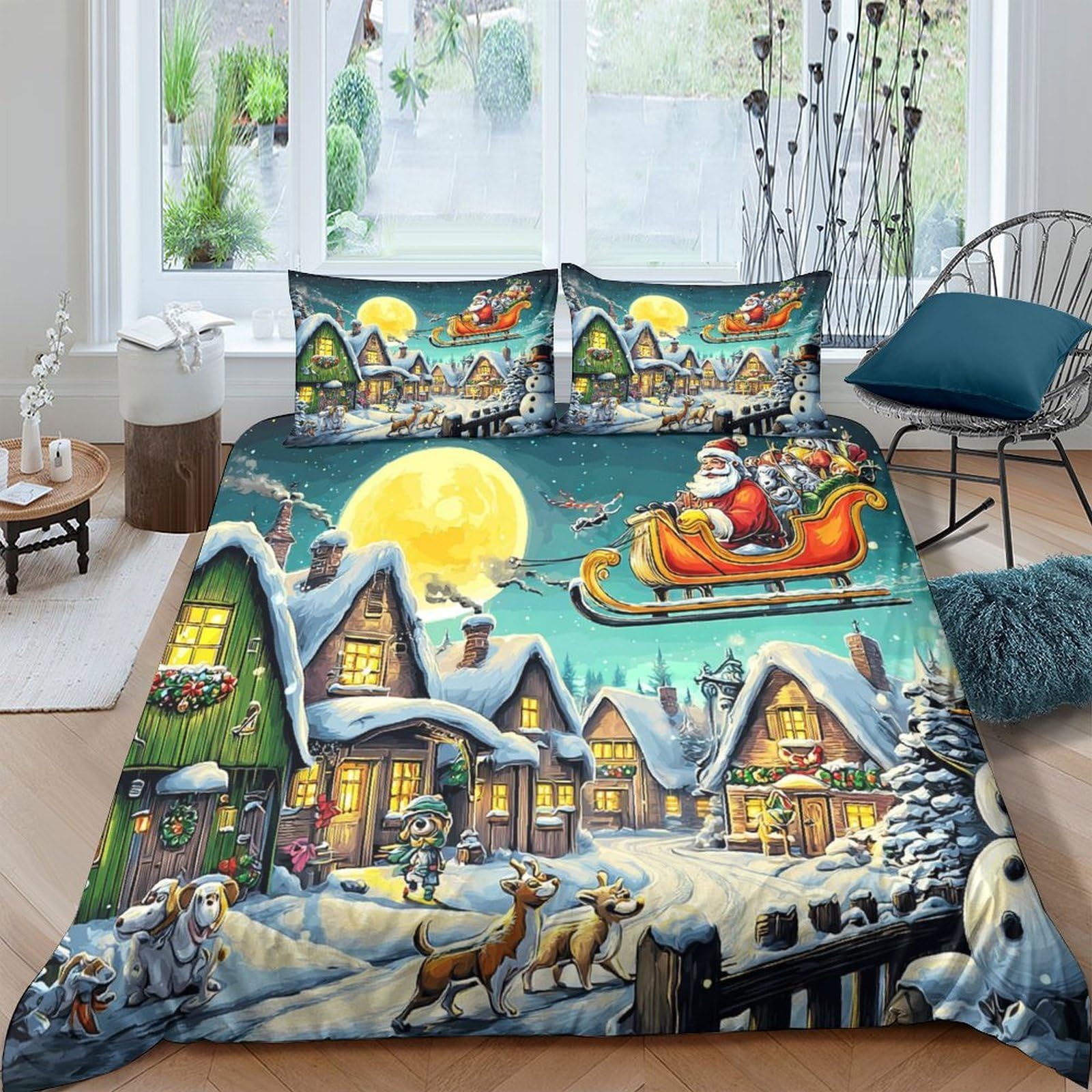 Housse de couette conte de fées lit adulte et enfant pour créer une chambre magique 3D