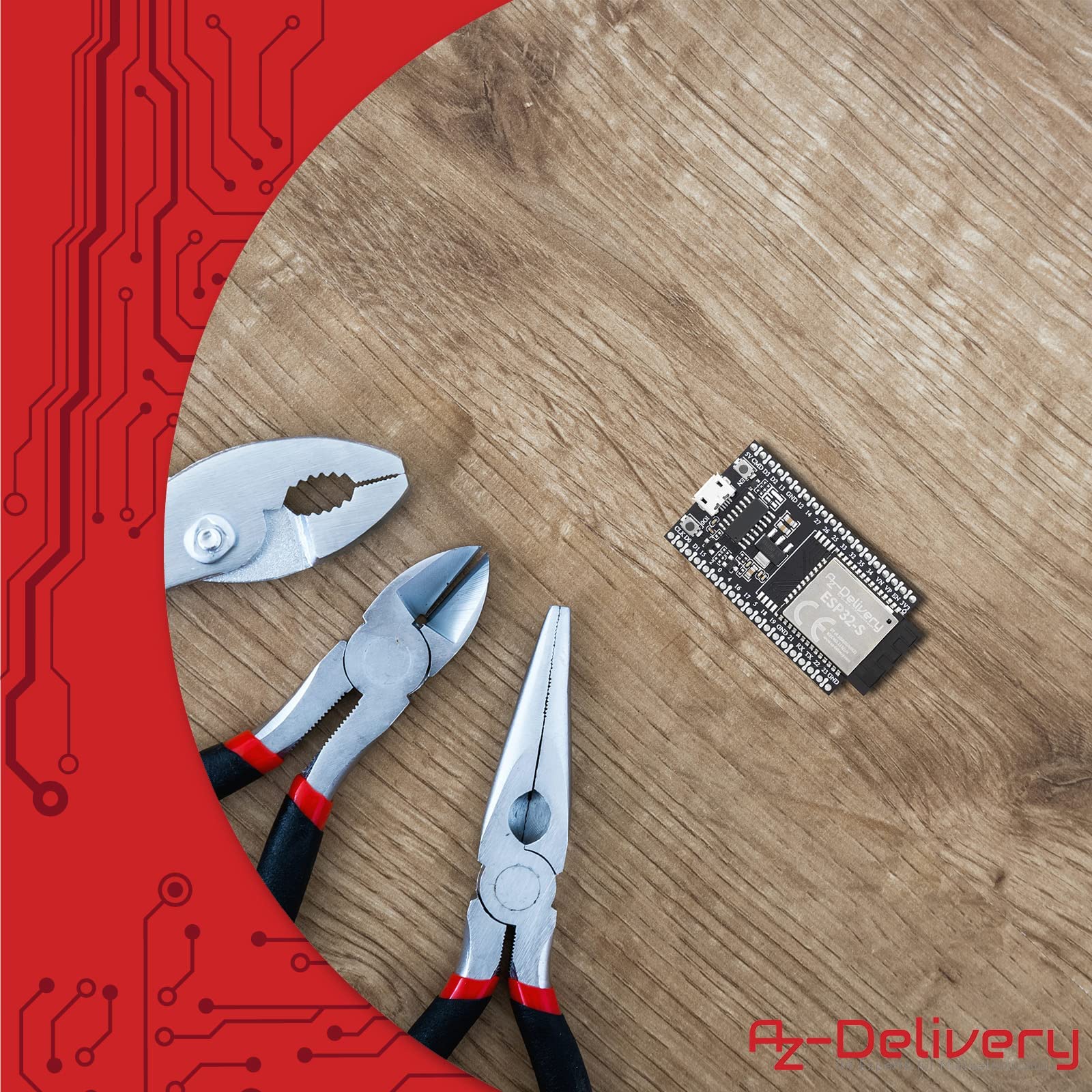 AZDelivery 3 x ESP32S Dev Kit C V4 NodeMCU WLAN WiFi Development Board kompatibel mit Arduino inklusive E-Book! (Nachfolger Modul von ESP32S Dev Kit C V2)