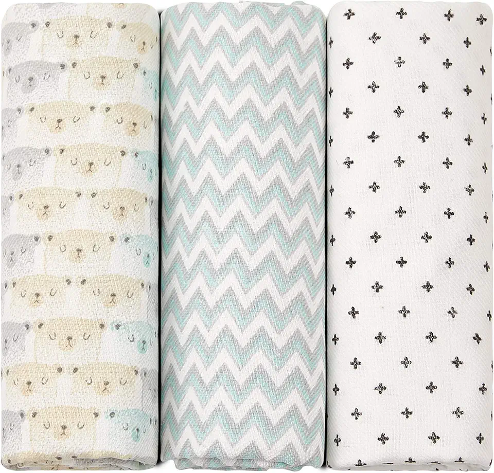 Papi Textil Cueiro Flanelado Papi Baby Estampado 80Cm X 80Cm 03 Un Verde