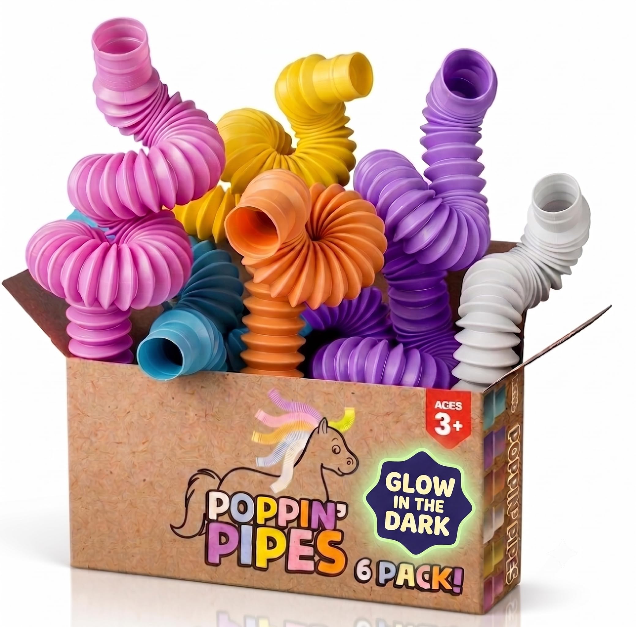 BUNMO Pop Tubes - Sensory Toys - Toddler Toys - Imaginative Play & Stimulating Creative L…