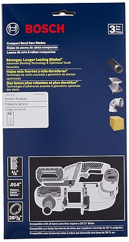 Miniatura 5 de Bosch CBS1418 3 Pc. 28-7/8 In. 14-18 TPI Hojas de sierra de banda portátil de uso general