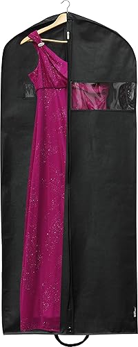 Miniatura 5 de Simple Houseware - Bolsa resistente para ropa, de 60 pulgadas para trajes, esmóquines, vestidos y abrigos.
