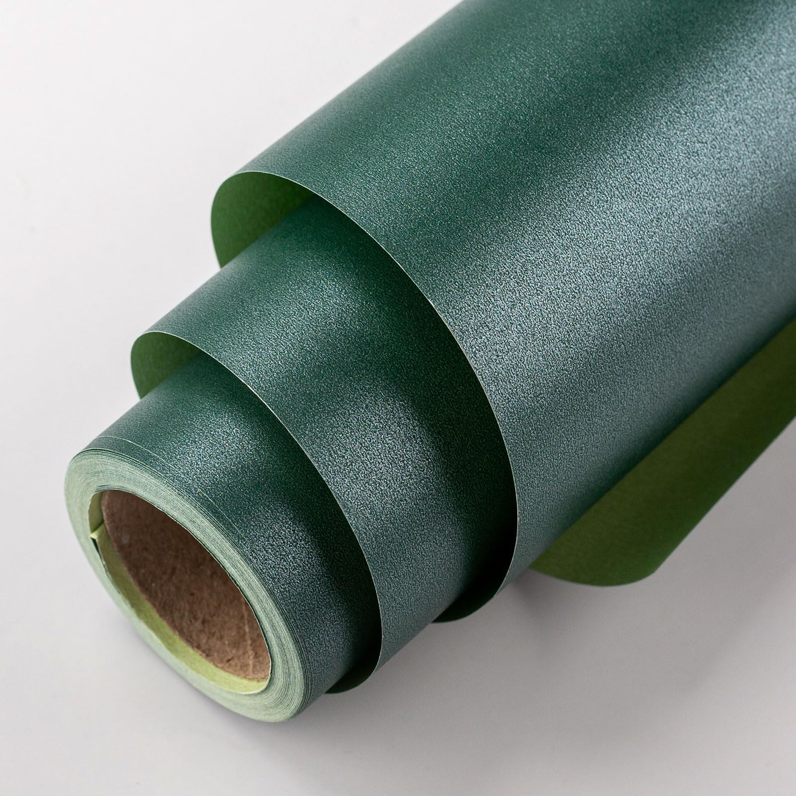MIMUTI Dark Green Matte Wrapping Paper,Solid Color Pearly-Lustre Paper Mini Roll -17in x 33ft,Gift Wrapping Paper,Perfect for Wedding,Valentine's Day,Birthday, Christmas,Baby Shower,DIY Bouquet