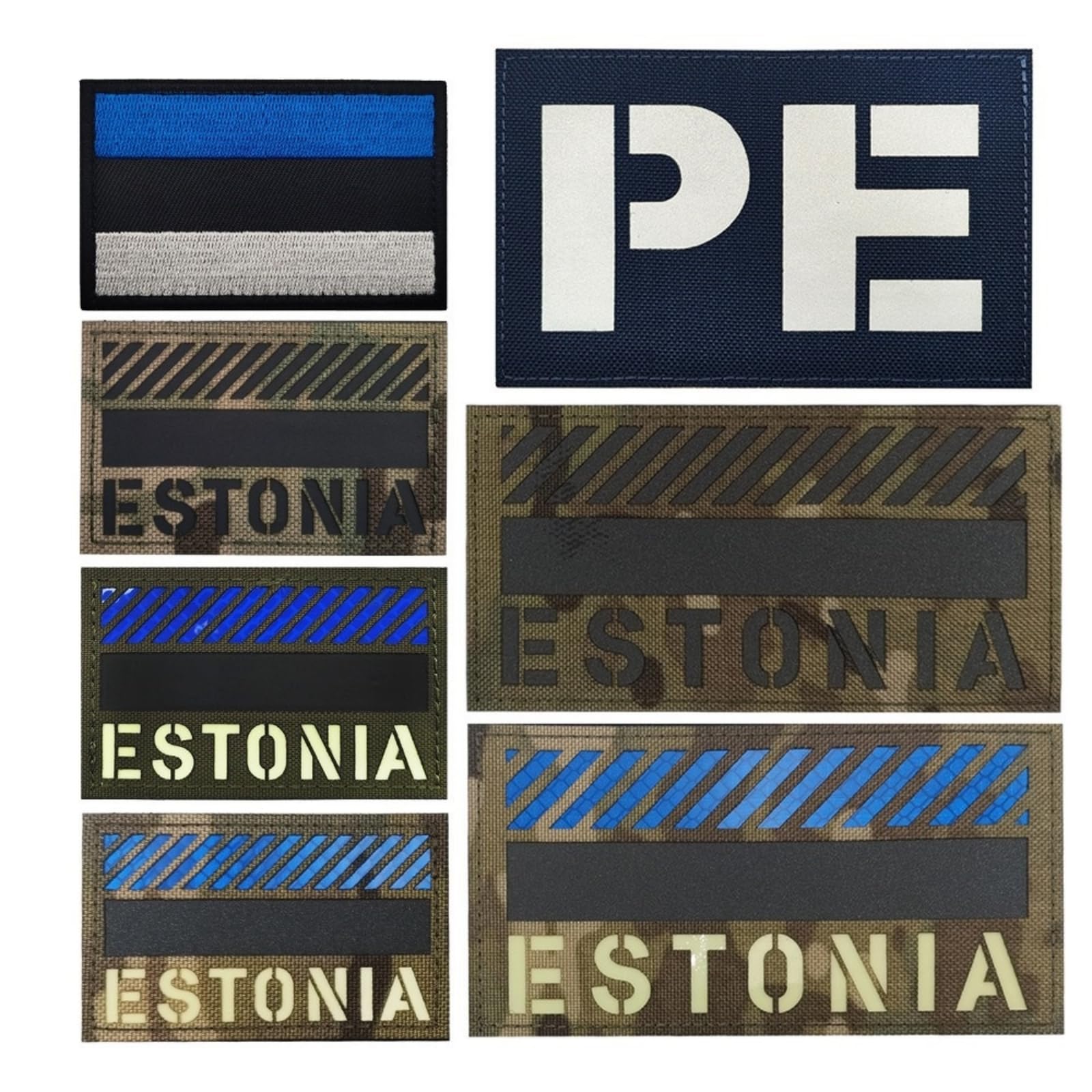 Patch réfléchissant infrarouge Estonie pour vos sorties airsoft de nuit et randonnées