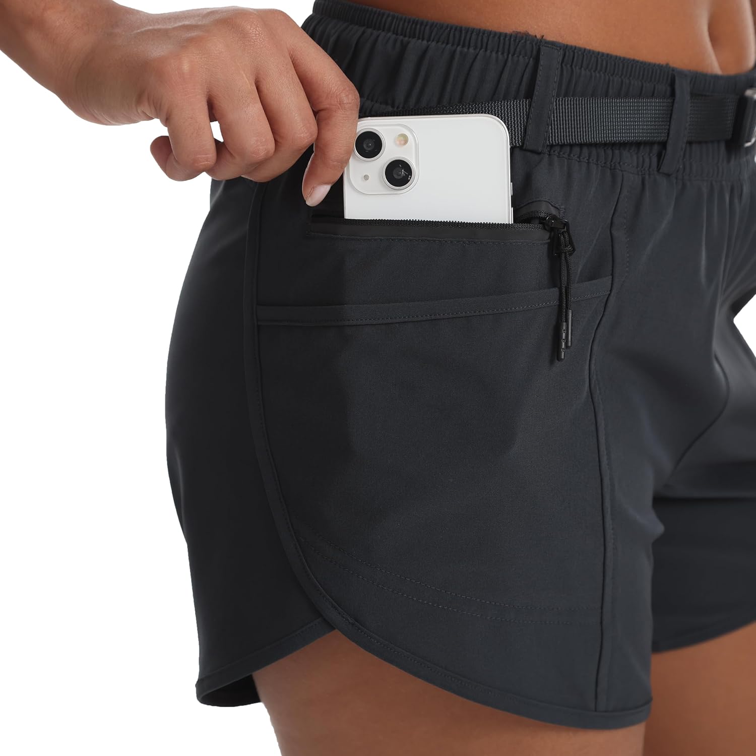 Running Shorts for Women with Liner Athletic Sport Pants Lightweight Gym Workout Shorts with Pockets - Image 6
