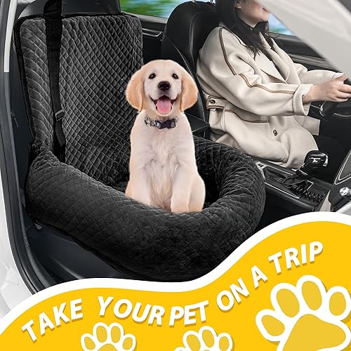 Miniatura 2 de Asiento de automóvil para perros pequeños, asiento de automóvil para perros medianos pequeños, el asiento de automóvil para perros es seguro y