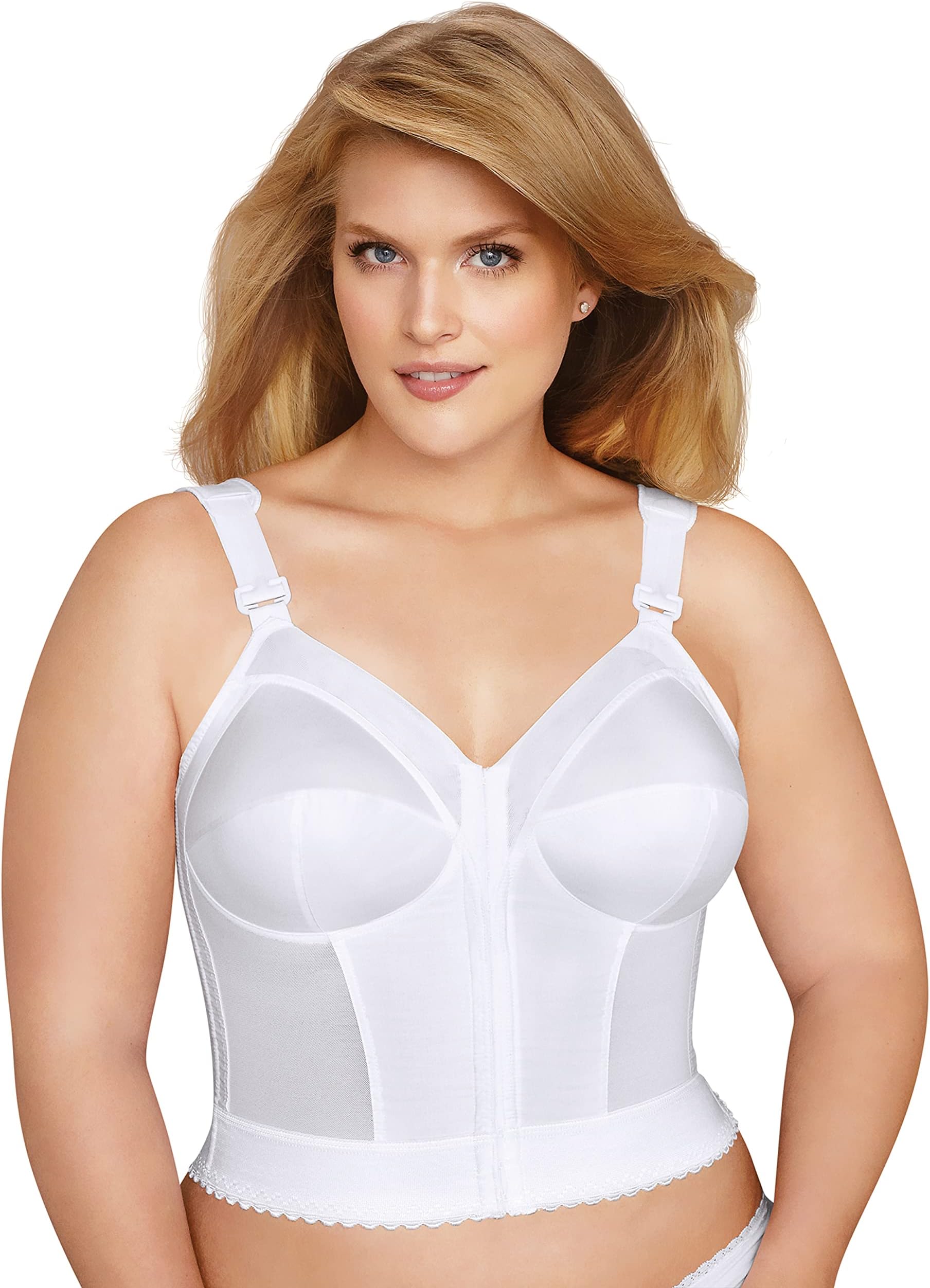 5107530 FULLY Slimming Wireless Back & Posture Support Longline Bra with Front Closure