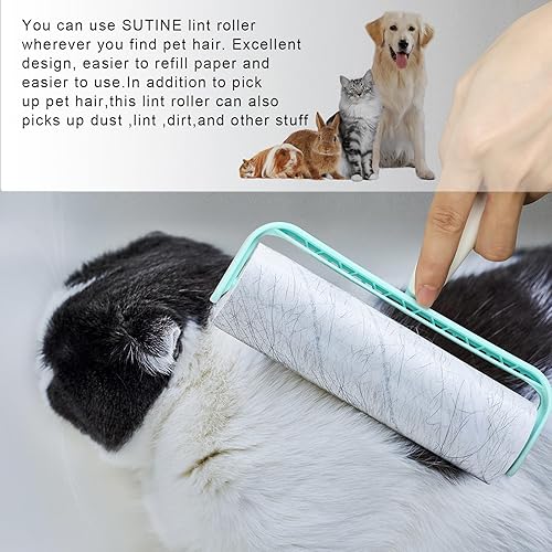 Miniatura 7 de Recambios de rodillo de pelusa grandes, rodillos gigantes de pelusa para mascotas, se adapta a la mayoría de rodillos de pelusa de gran tamaño de