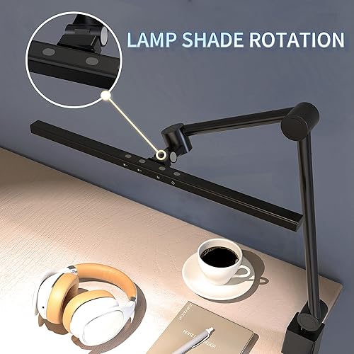 Miniatura 5 de Lámpara de escritorio LED con abrazadera, barra de luz para monitor, luz de escritorio para cuidado de los ojos, luz de mesa de ultra alta