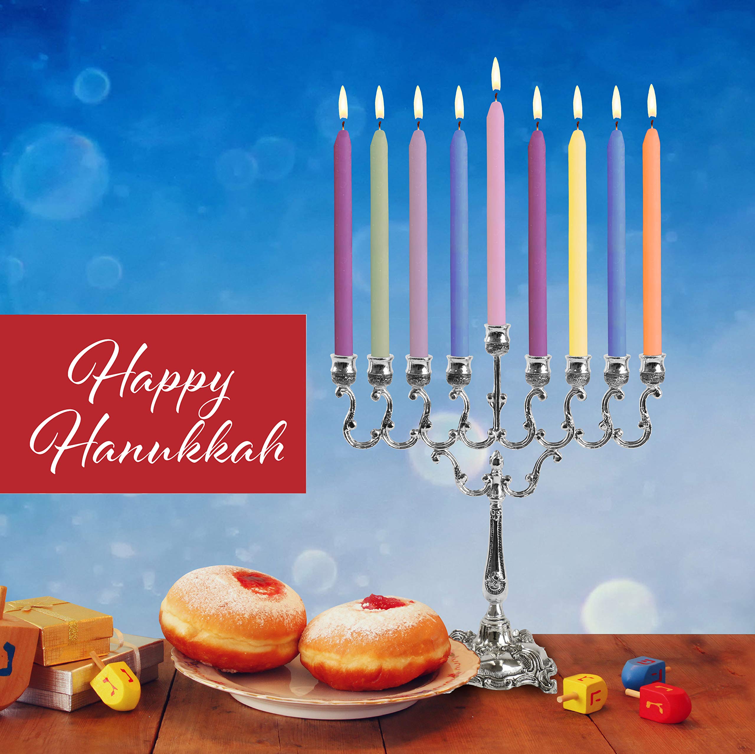 Familia Pack Multicolor Hanukkah Candles/135 unidades
